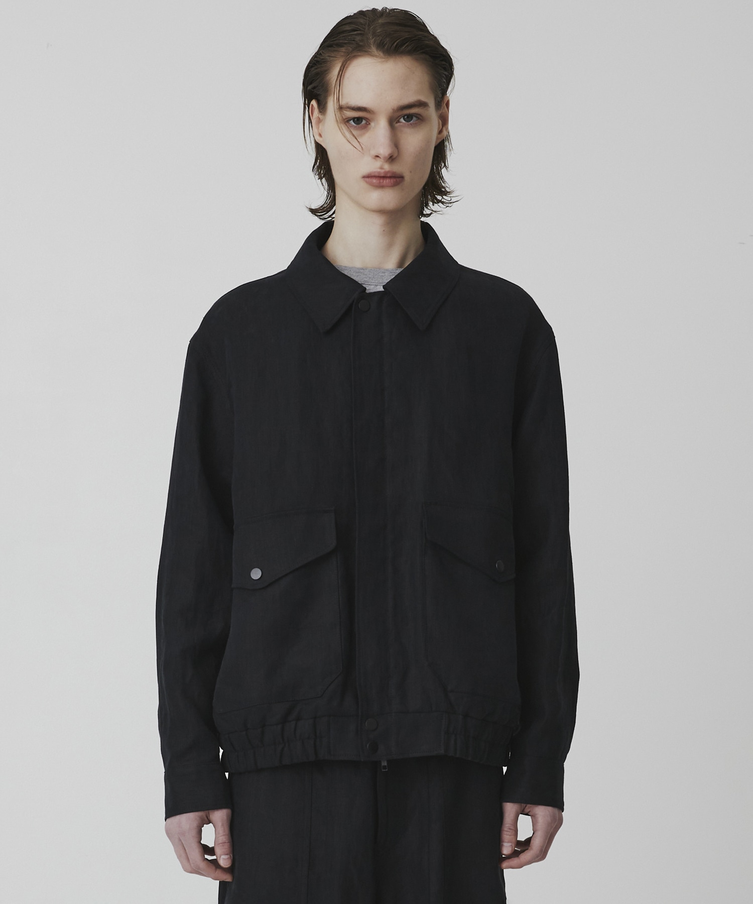 〈2026SS｜残りわずか｜再入荷なし〉HEMP SUEDE フライトジップブルゾン