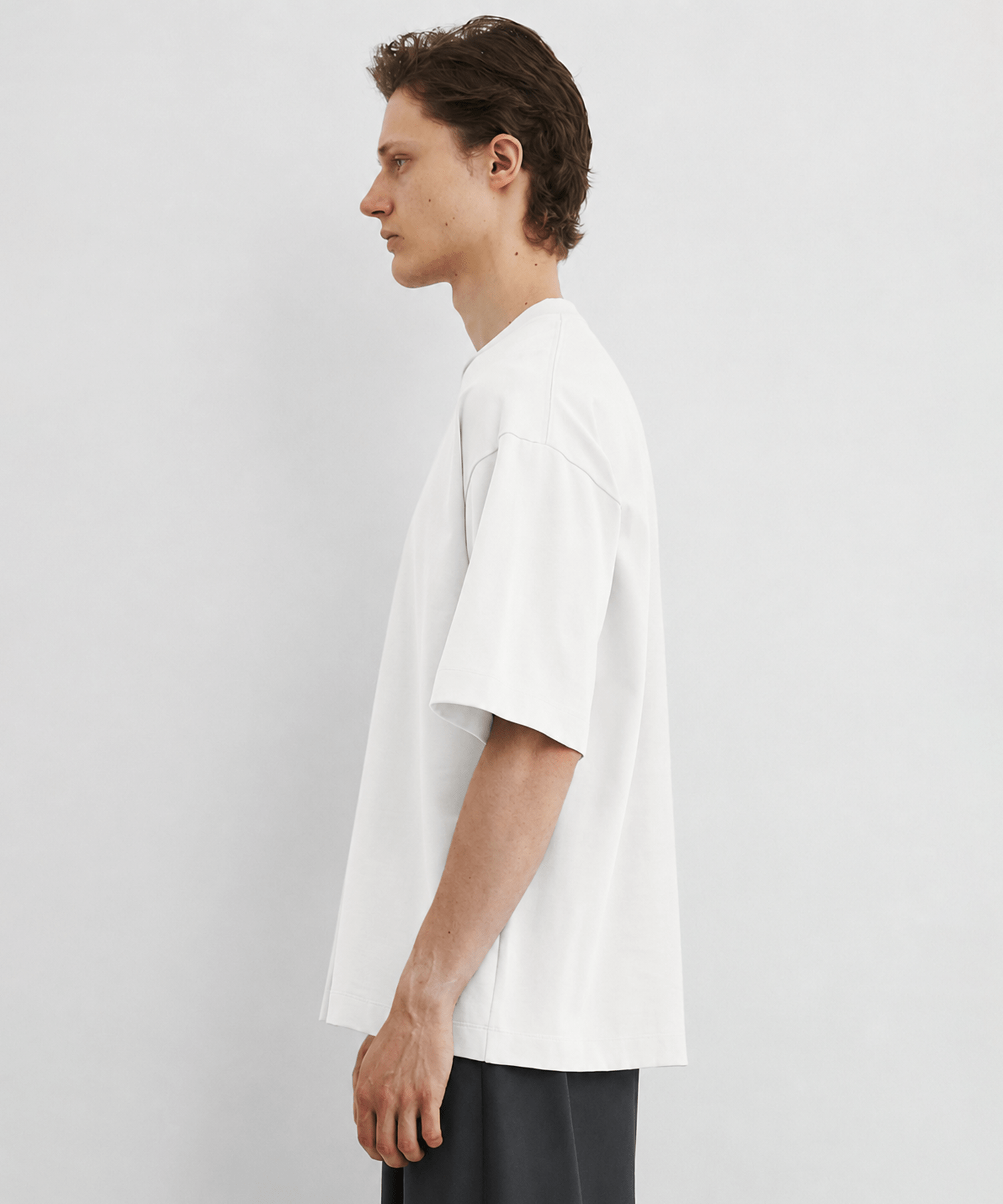 SEA ISLAND COTTON リラックスTシャツ(1 WHITE): : メンズ｜UNITED