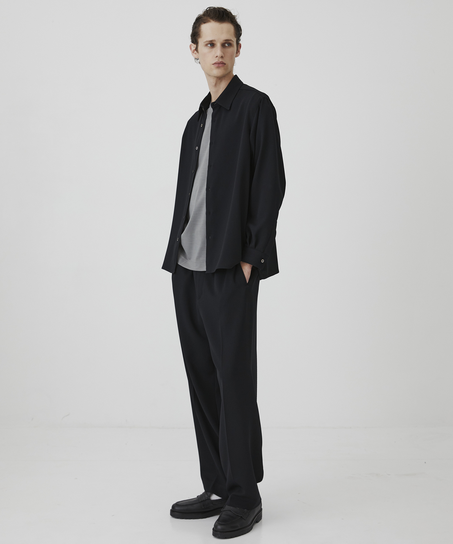 Super 140s ウールテクノラマ リラックスTシャツ