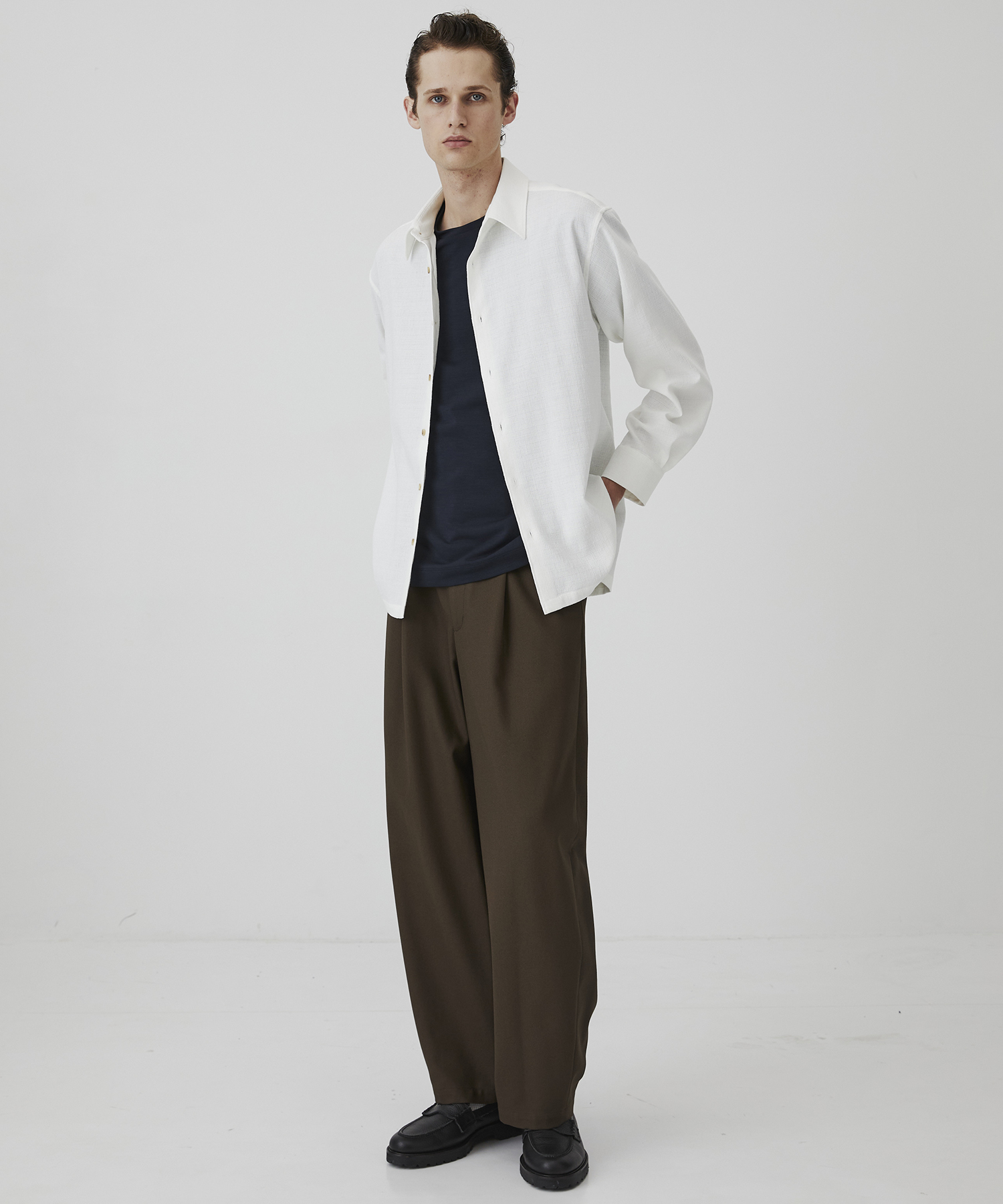 Super 140s ウールテクノラマ リラックスTシャツ