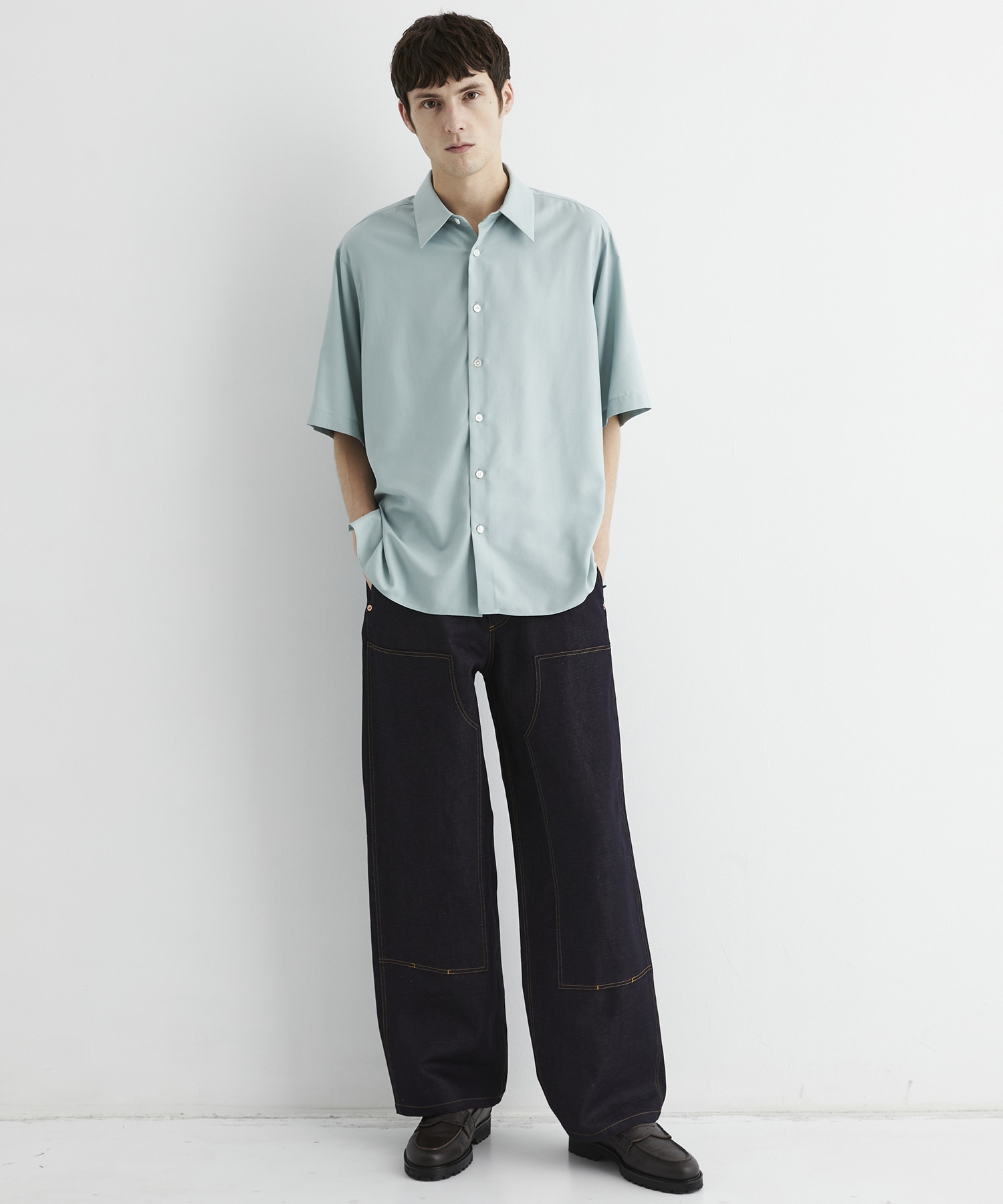 9.5oz LINEN DENIM ペインターパンツ