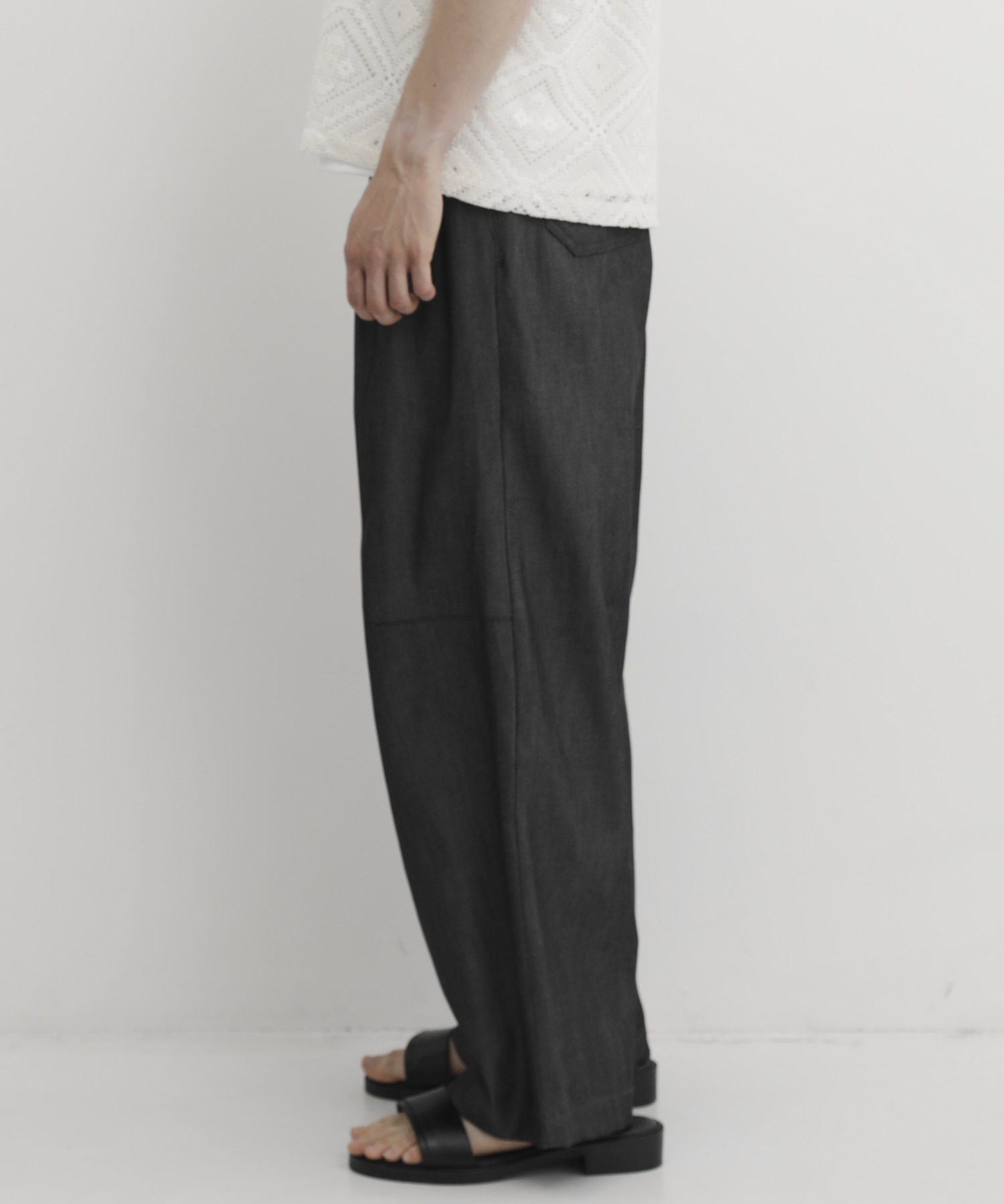 SUPIMA DENIM バギーパンツ