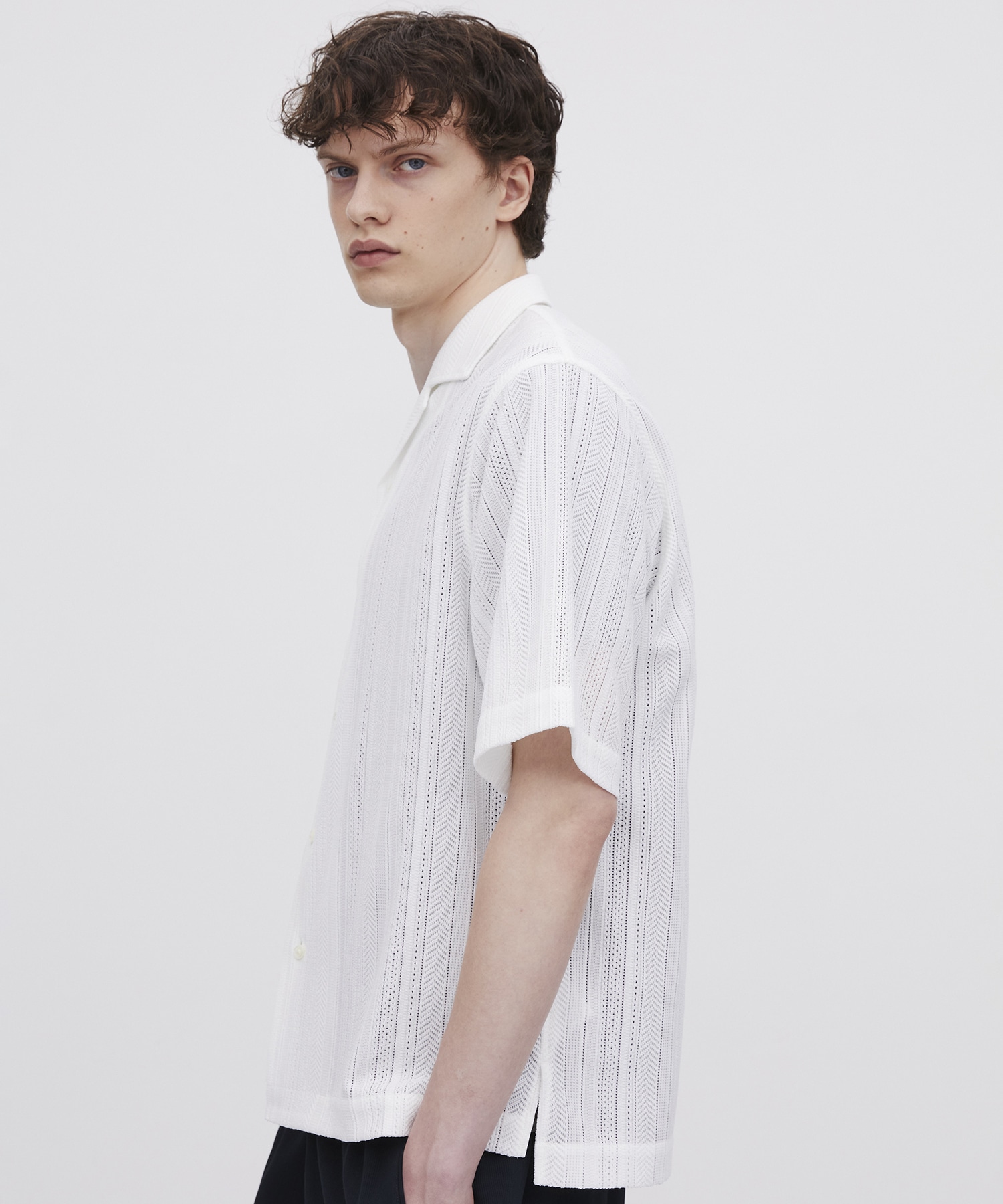 ラッセルレースシアーシャツ(1 WHITE): : メンズ｜UNITED TOKYO ONLINE
