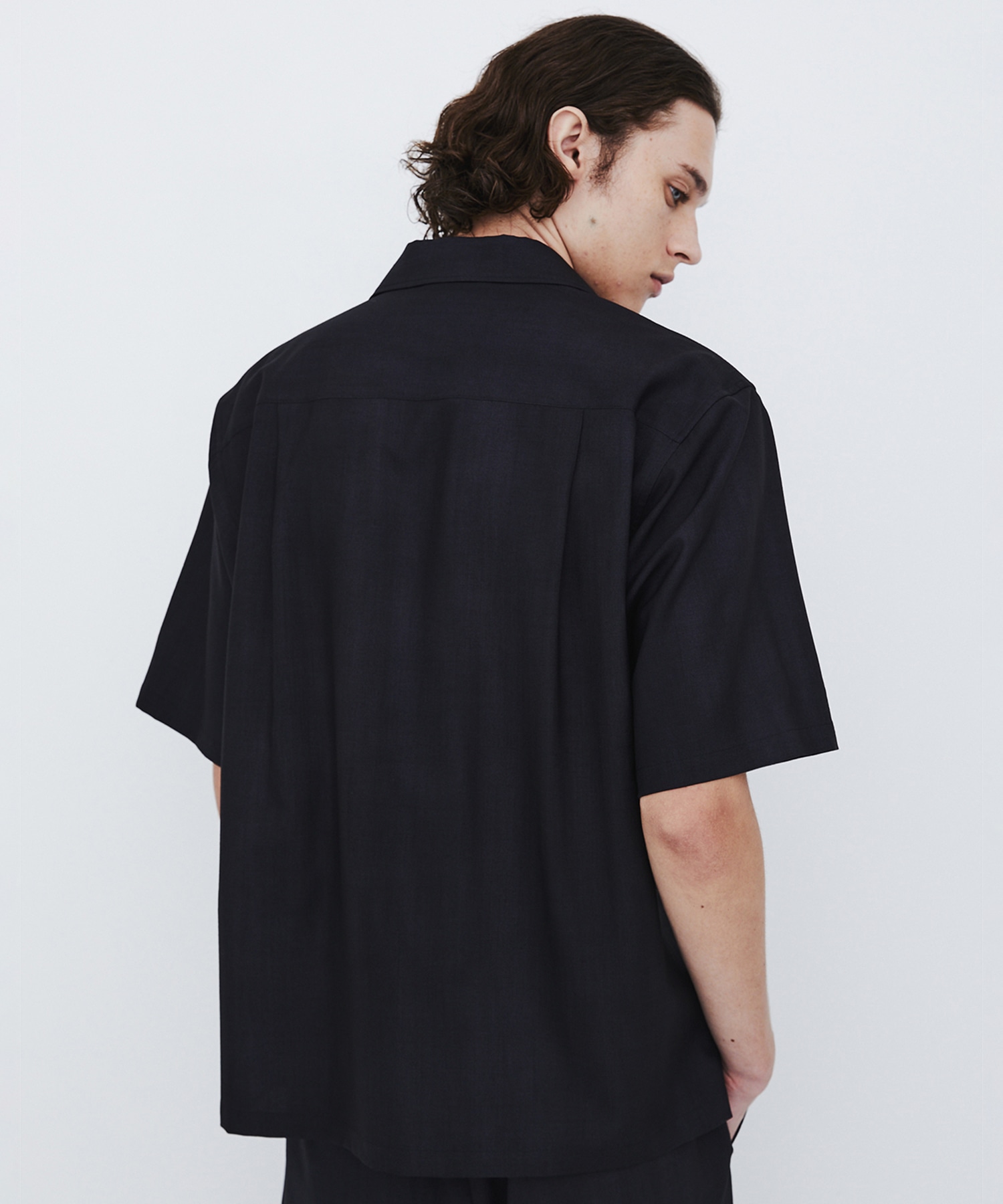 アーバンダイウール イタリアンカラーシャツ S/S