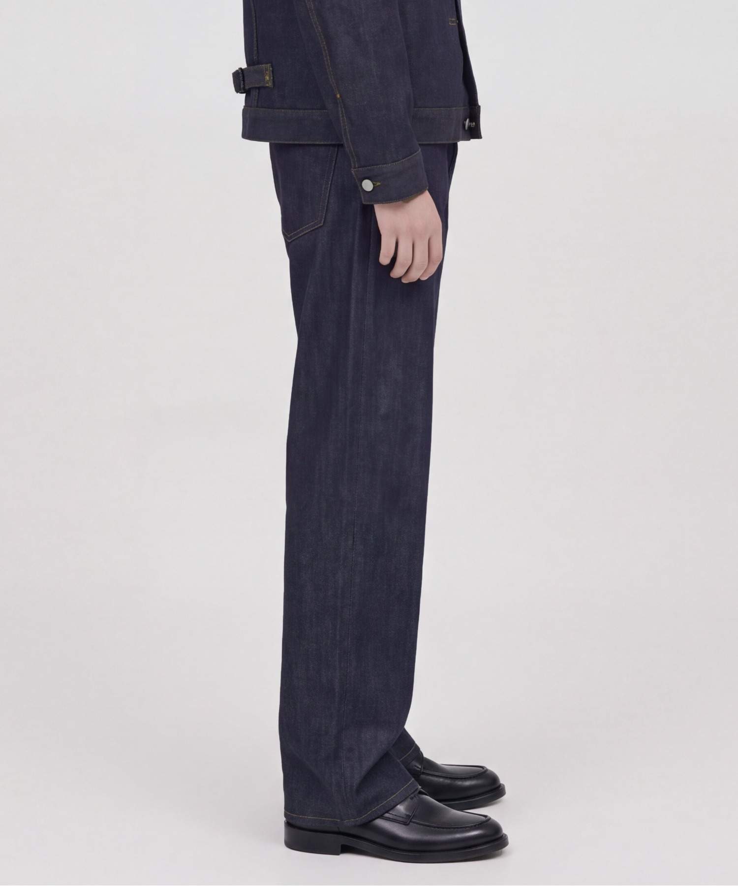 SUPIMA DENIM ワイドストレートパンツ