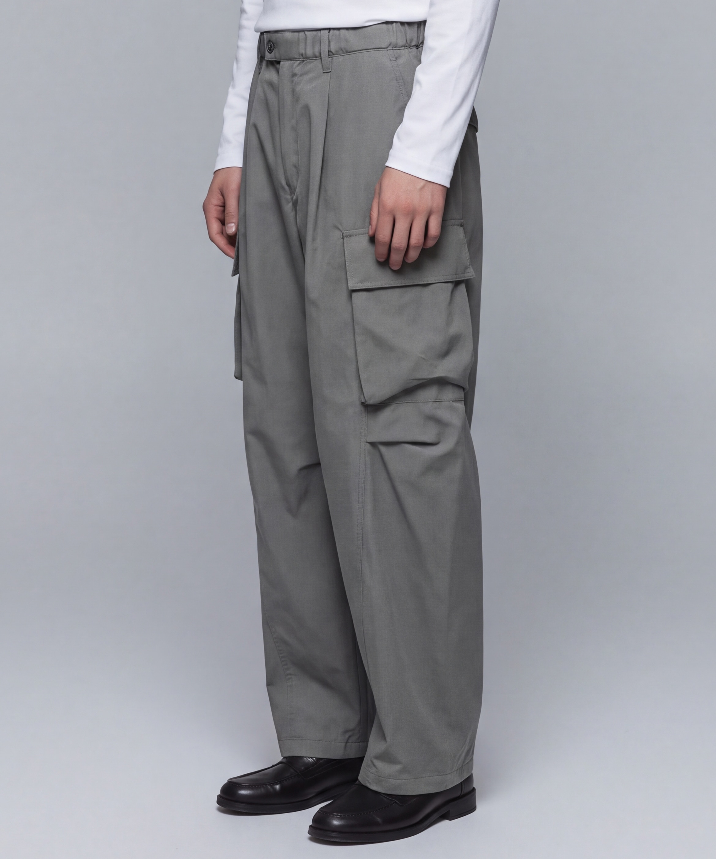 FEATHER NYLON ツイストカーゴパンツ