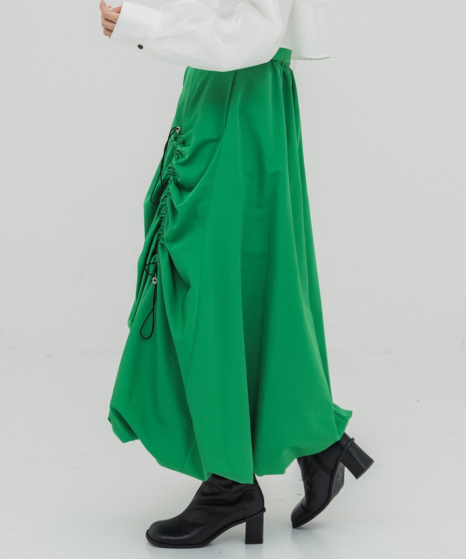 ドロストバルーンスカート(1 GREEN): : ウィメンズ｜UNITED