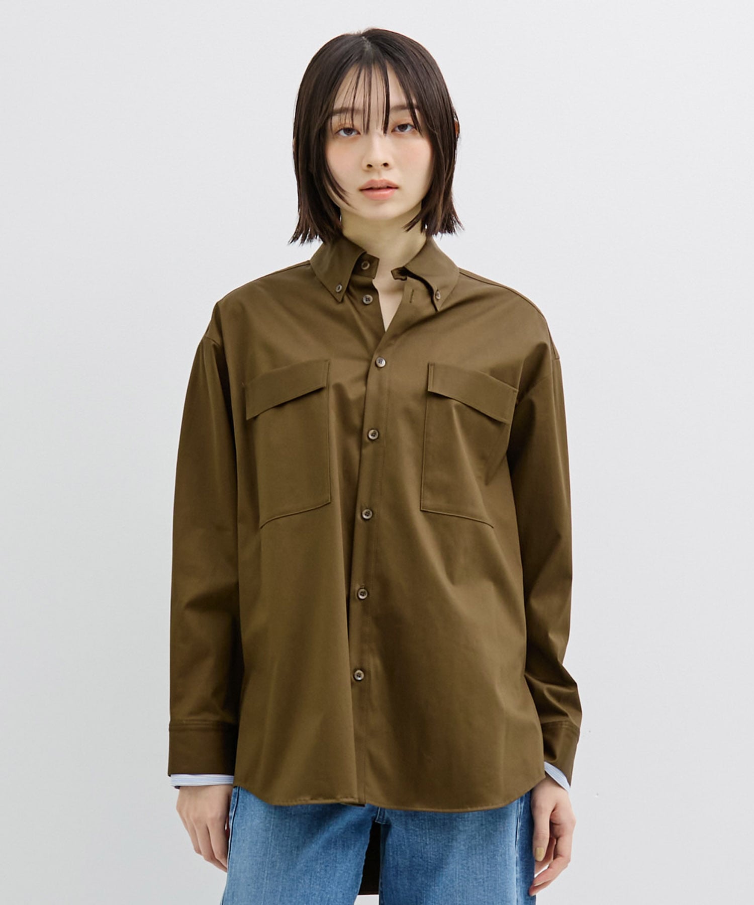 〈残りわずか〉レイヤーカフスオーバーシャツ