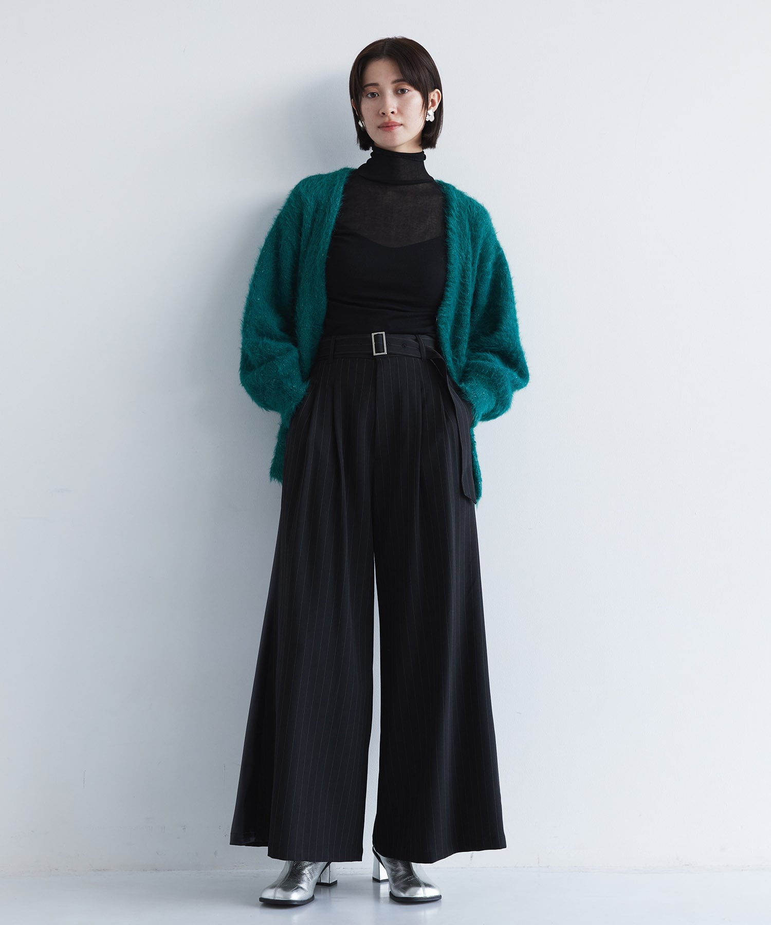 シャギーモヘアカーディガン