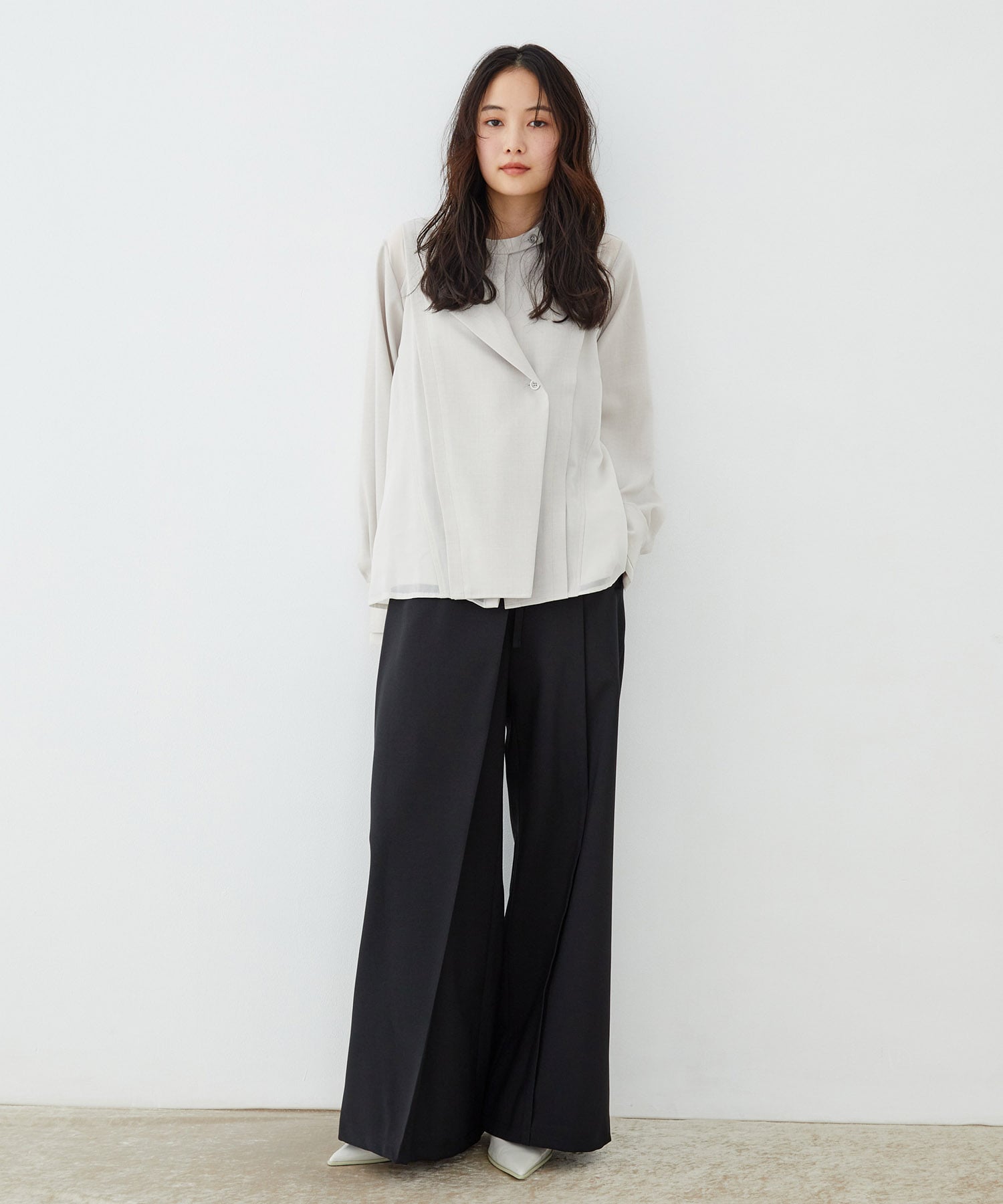 シアーレイヤーブラウス