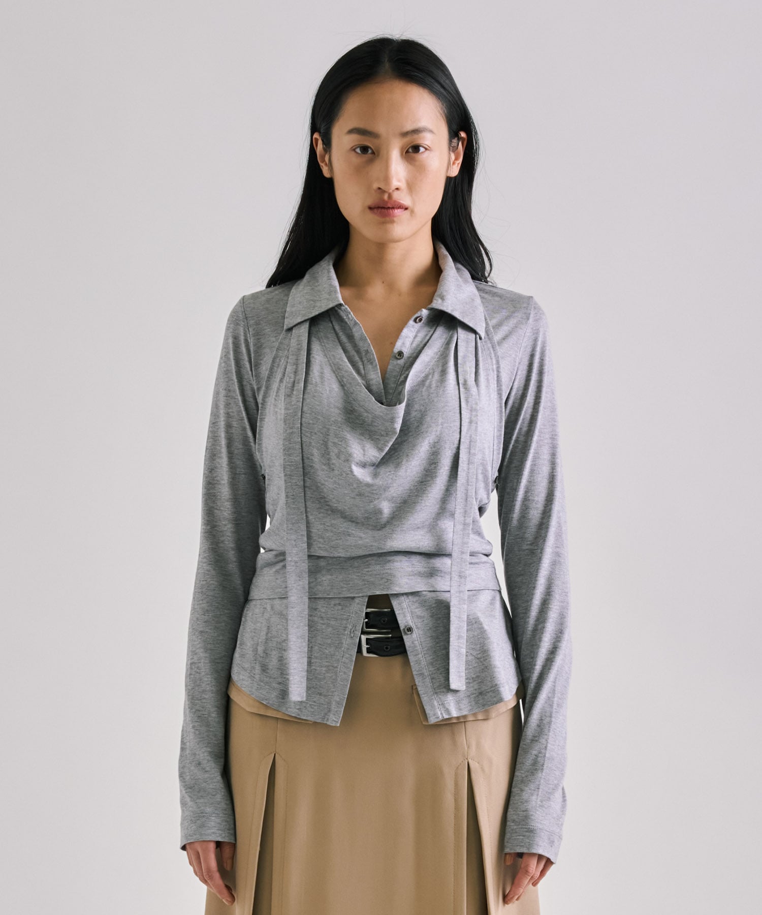 Halterneck Layered Polo