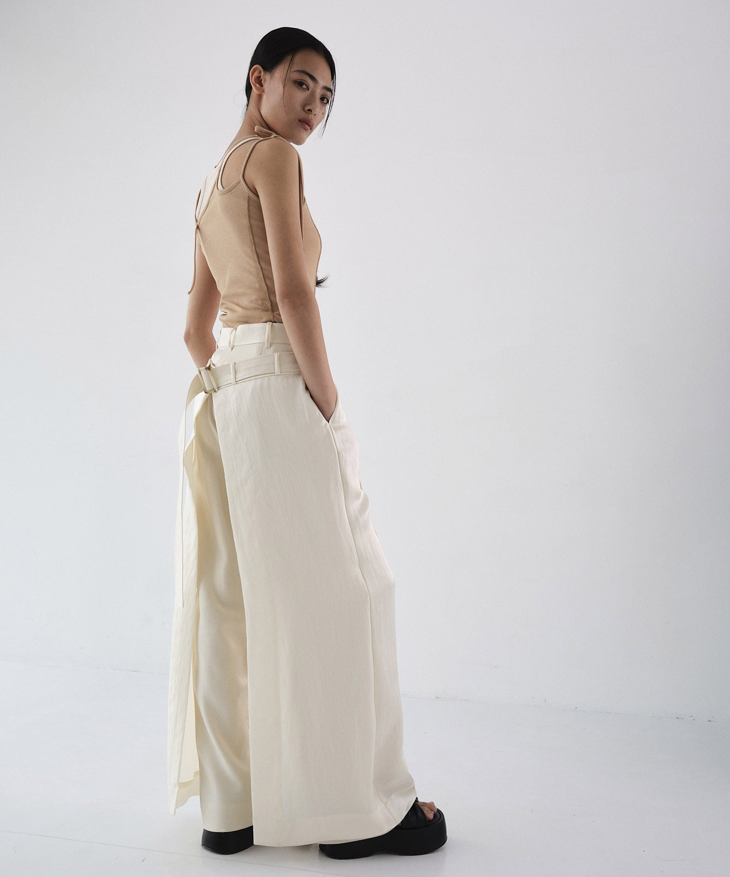 Wrap Back Trousers