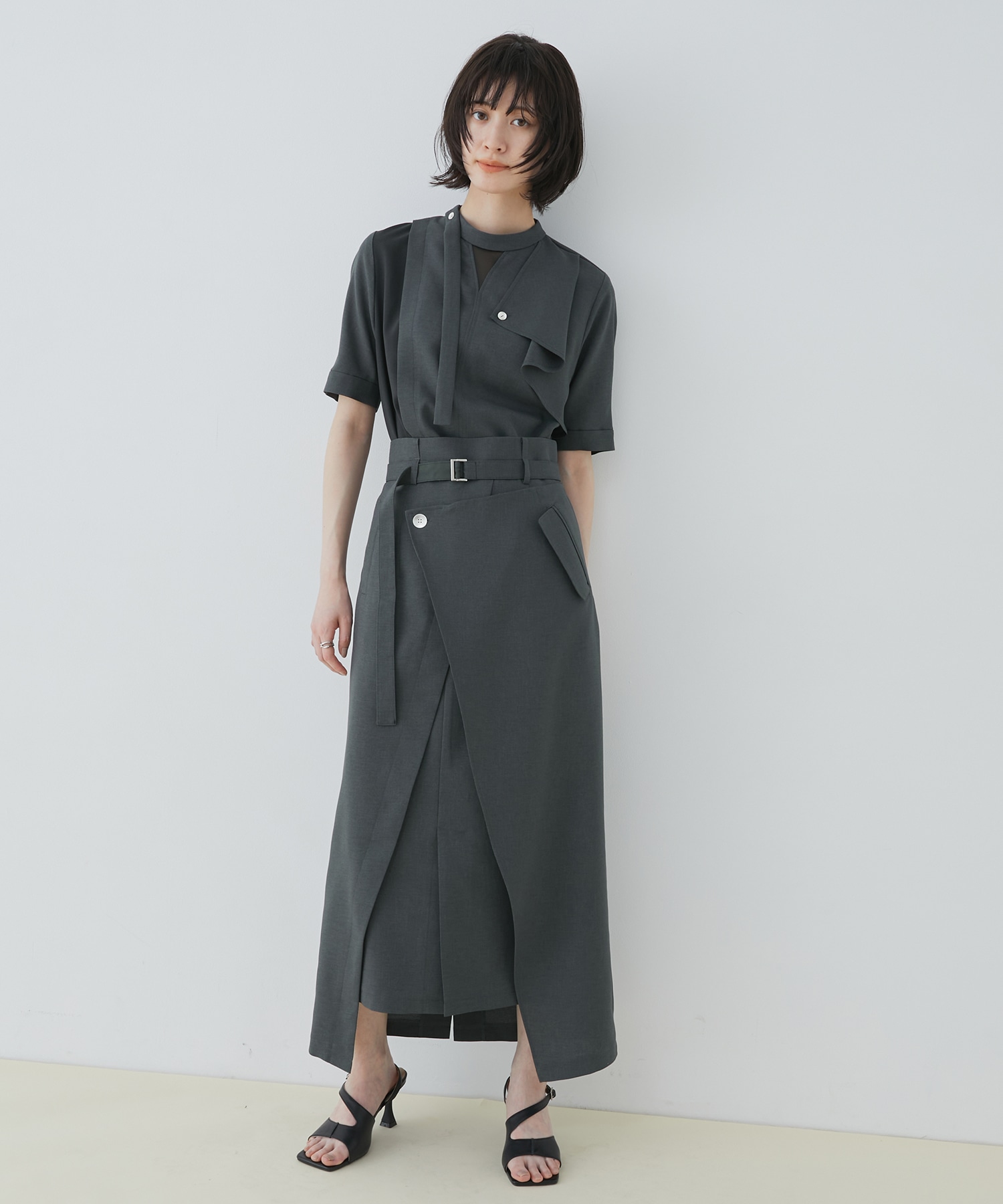 ACETATEラップスカート