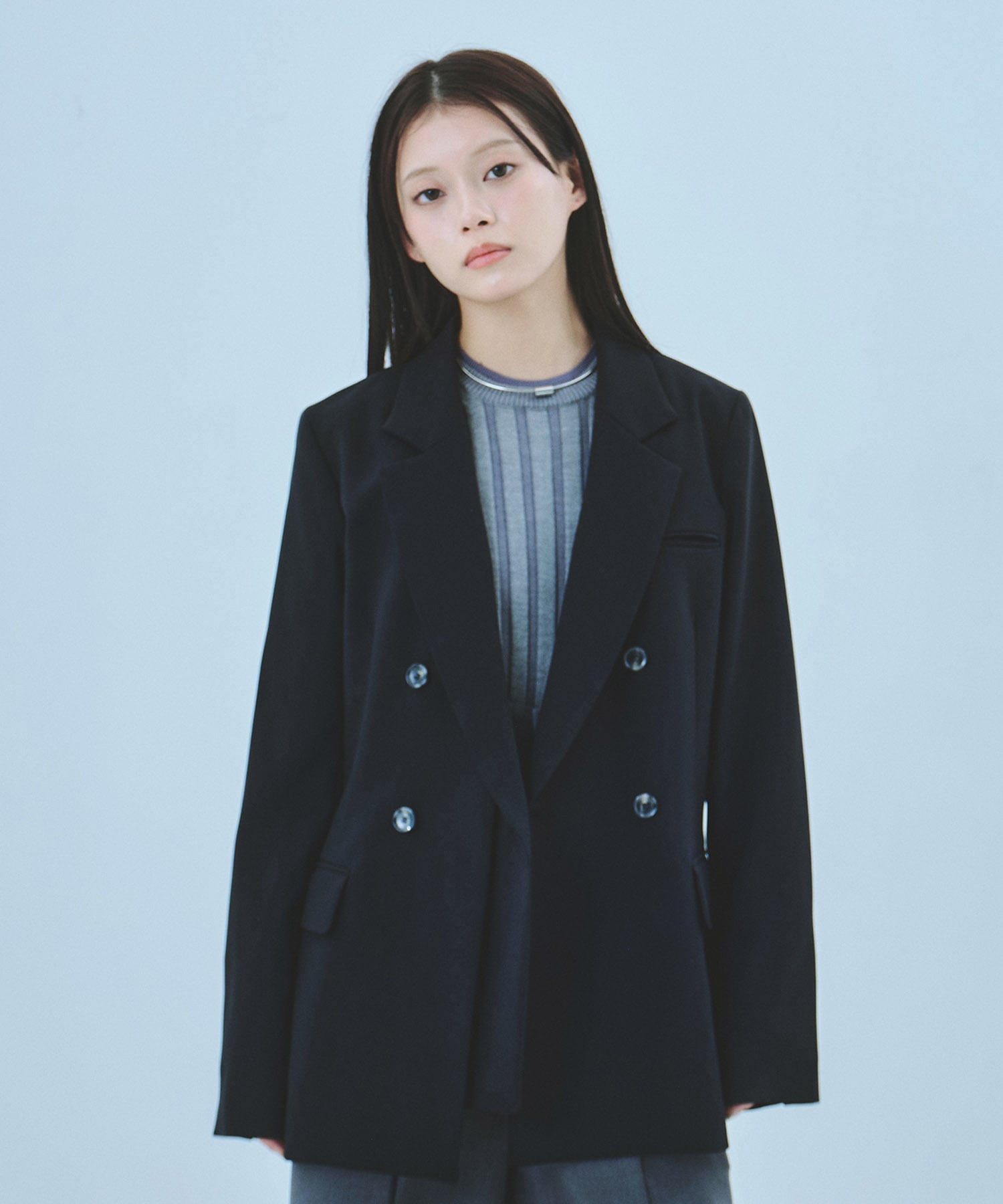 〈残りわずか〉レイヤードカラーテーラードジャケット