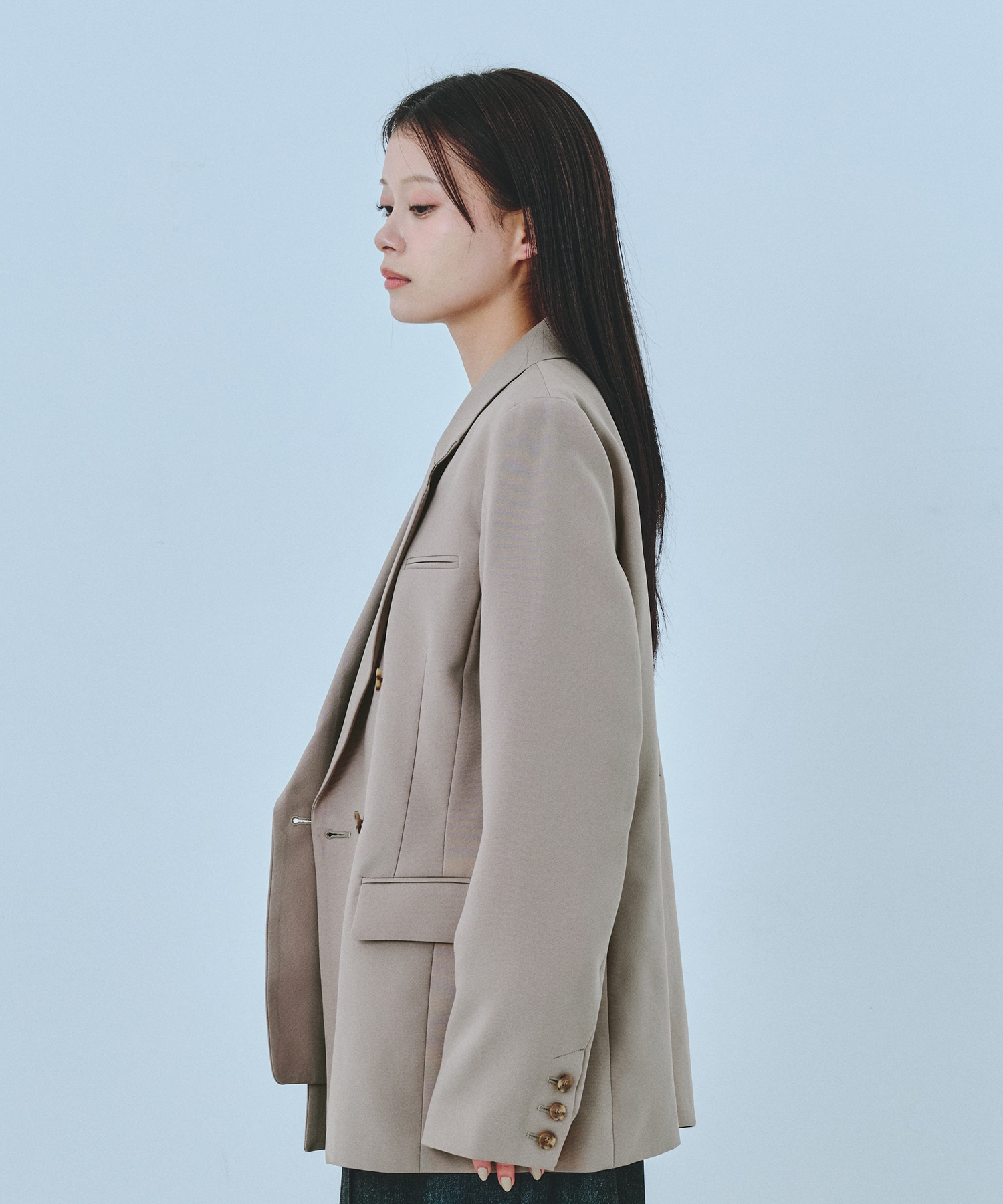 レイヤードカラーテーラードジャケット