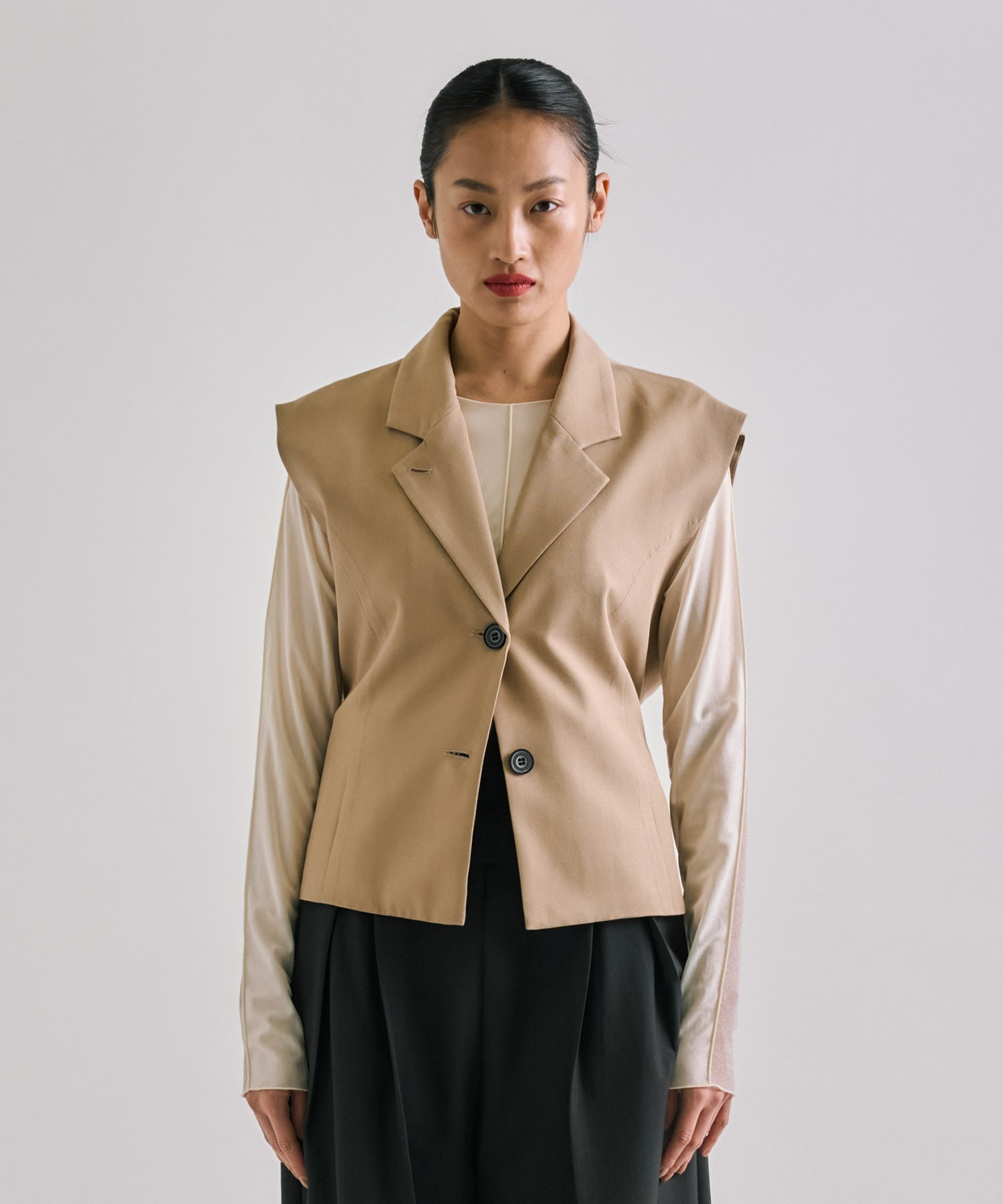 French Sleeve Tailored Gilet