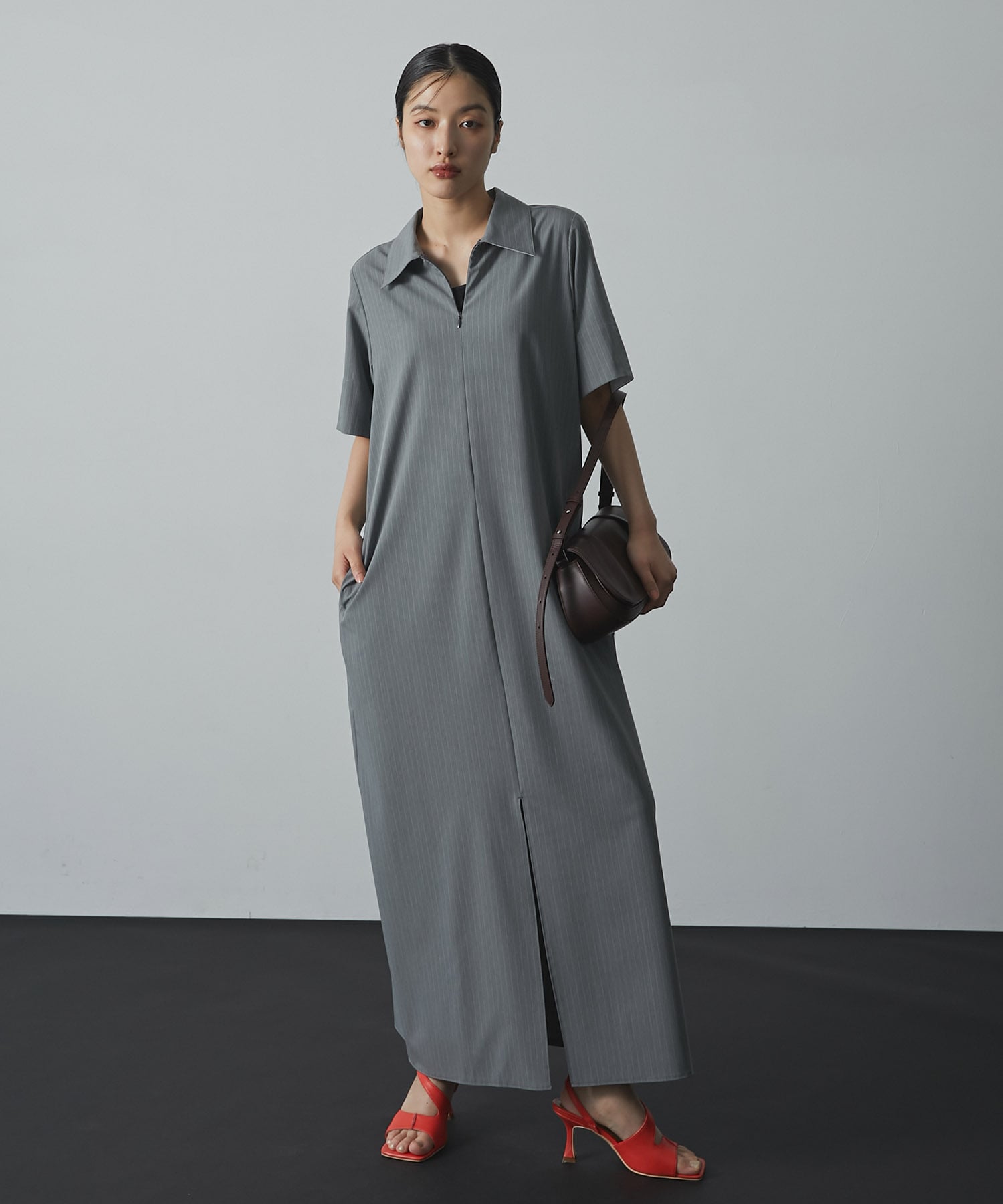 Cargo Belted Shirt Dress