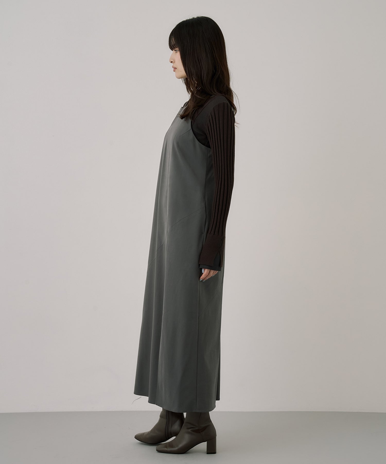 【セットアップ】フィブリルアシメキャミワンピース