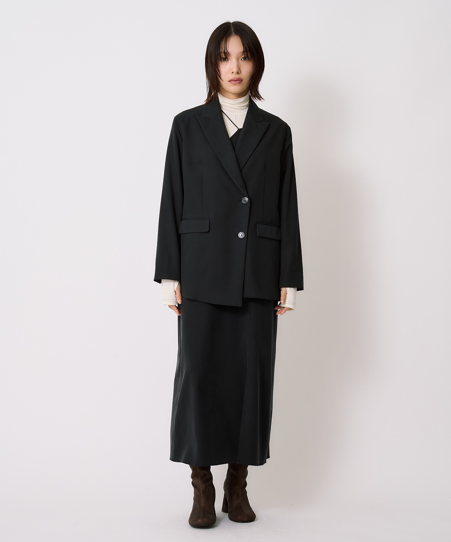 【セットアップ】フィブリルアシメキャミワンピース