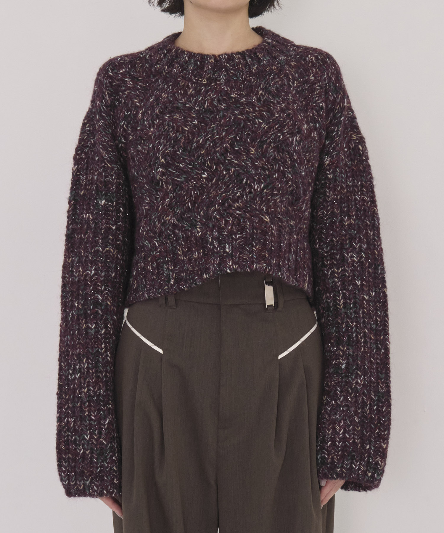 【WEB先行発売】バスケットショートニット