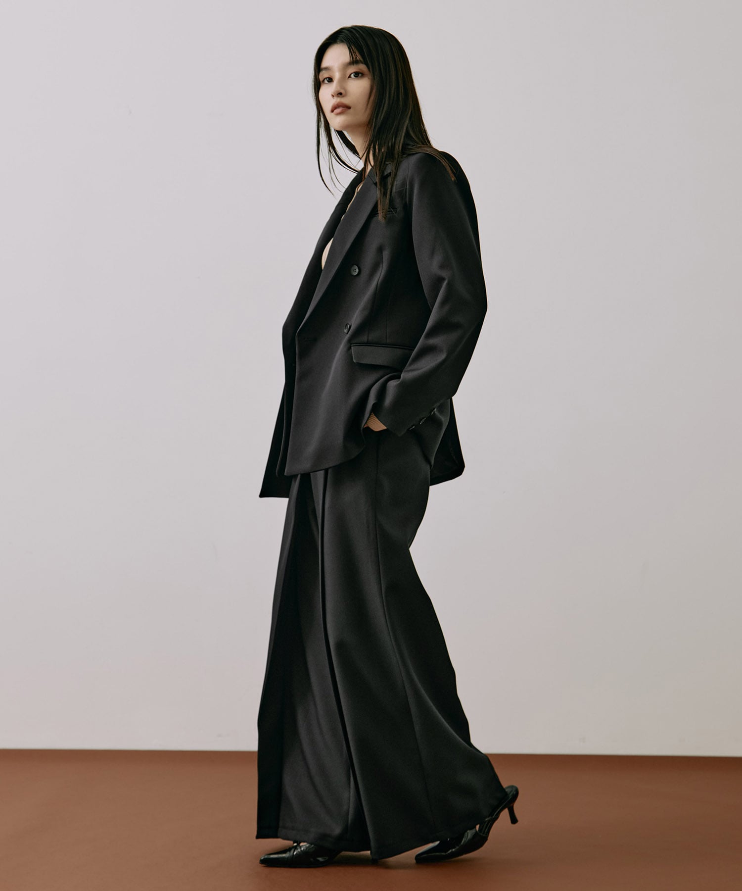 〈残りわずか〉HAKAMAアシメワイドパンツ