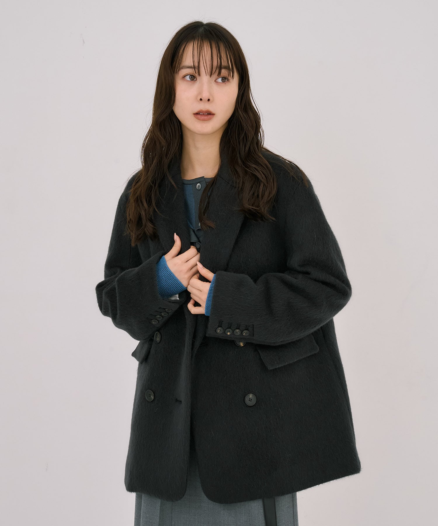 シャギーオーバージャケット