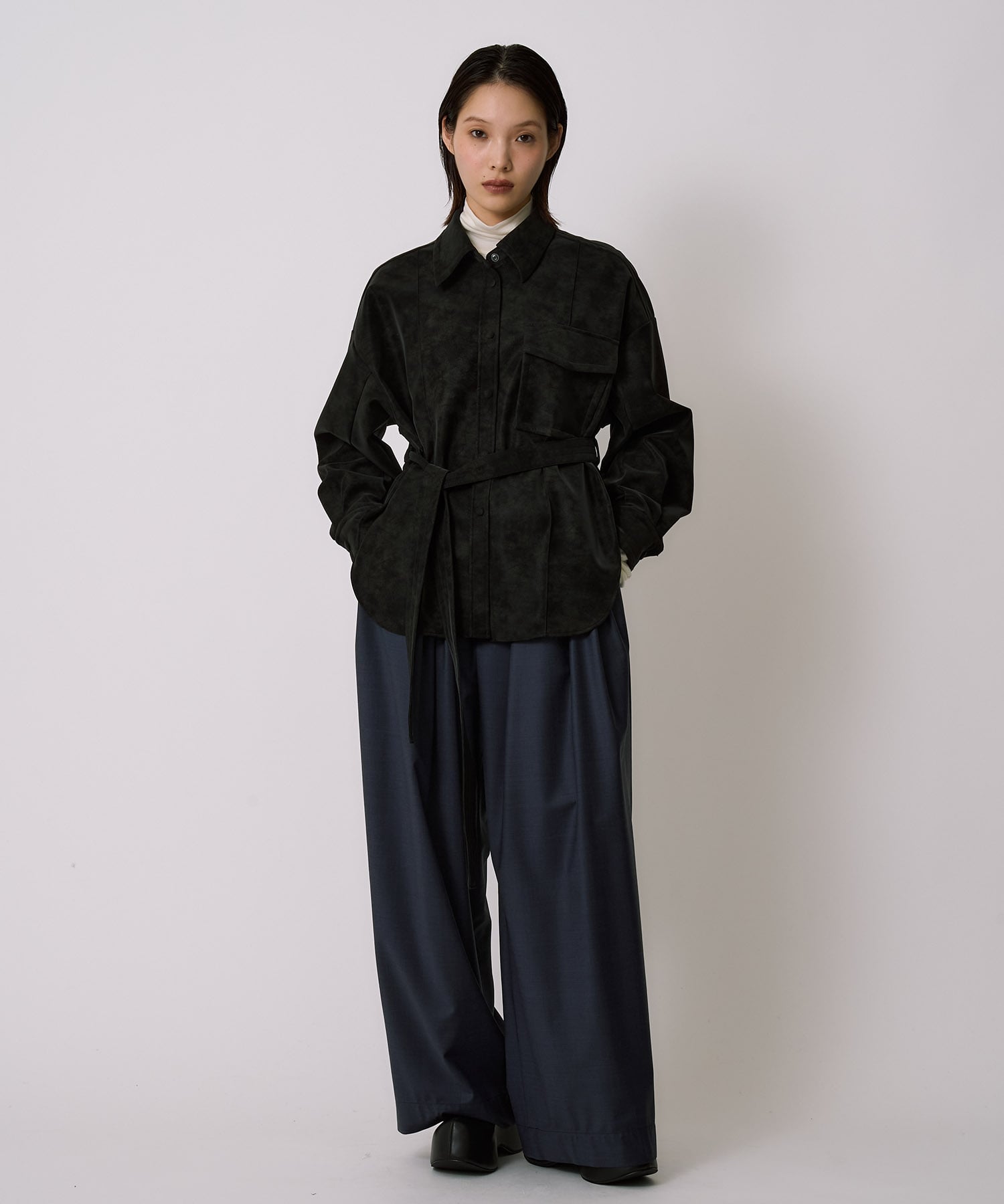 Oversized Suede Shirt