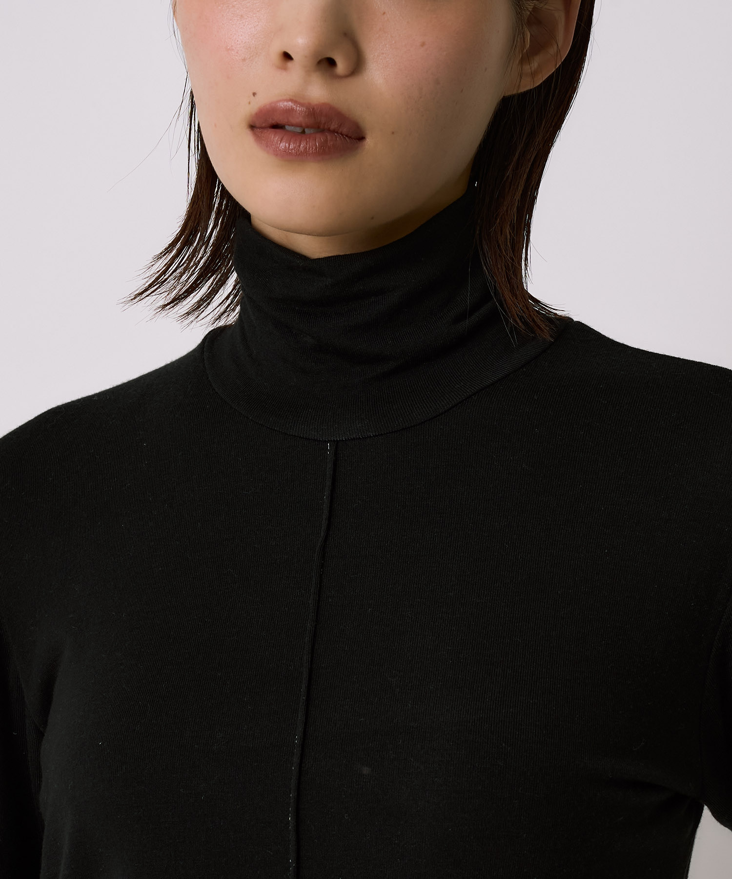 Cashmere Silk Turtle Neck Jersey