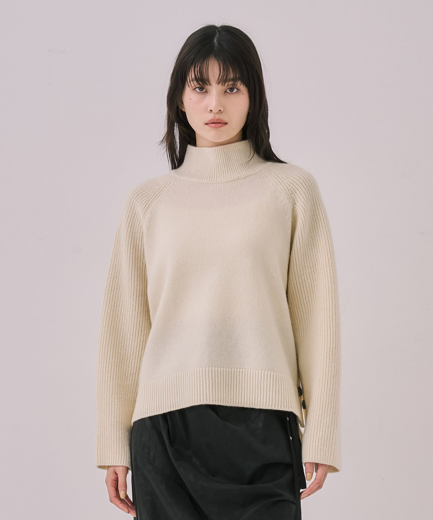 【WEB先行発売】サイドボタンウールカシミヤPO