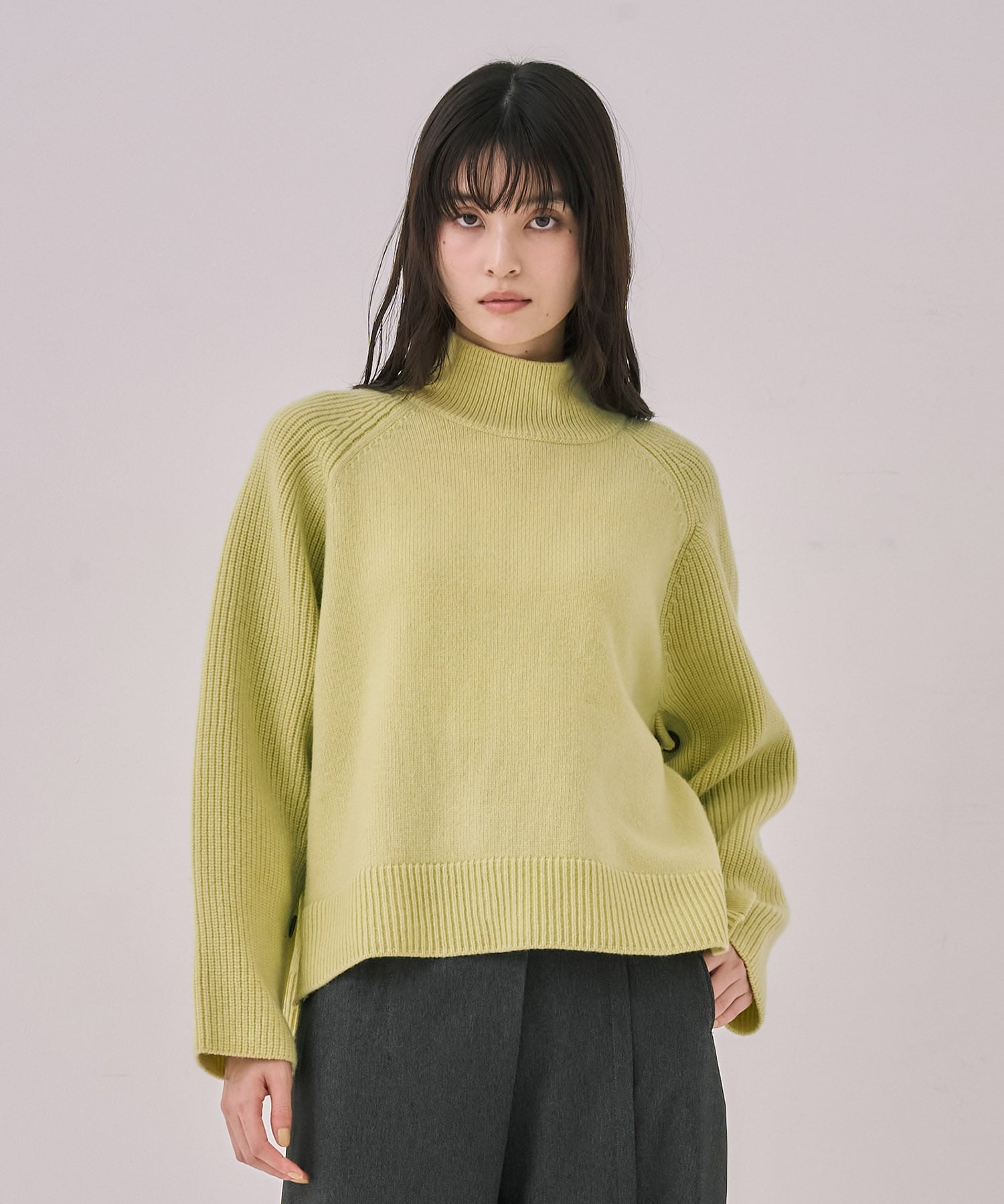 【WEB先行発売】サイドボタンウールカシミヤPO