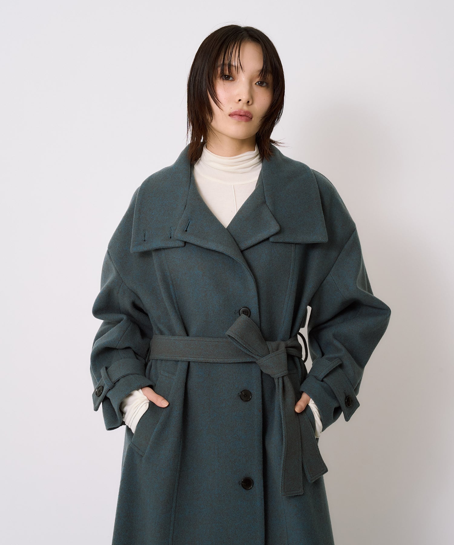 【WEB先行予約受付】スタンドカラーロングコート