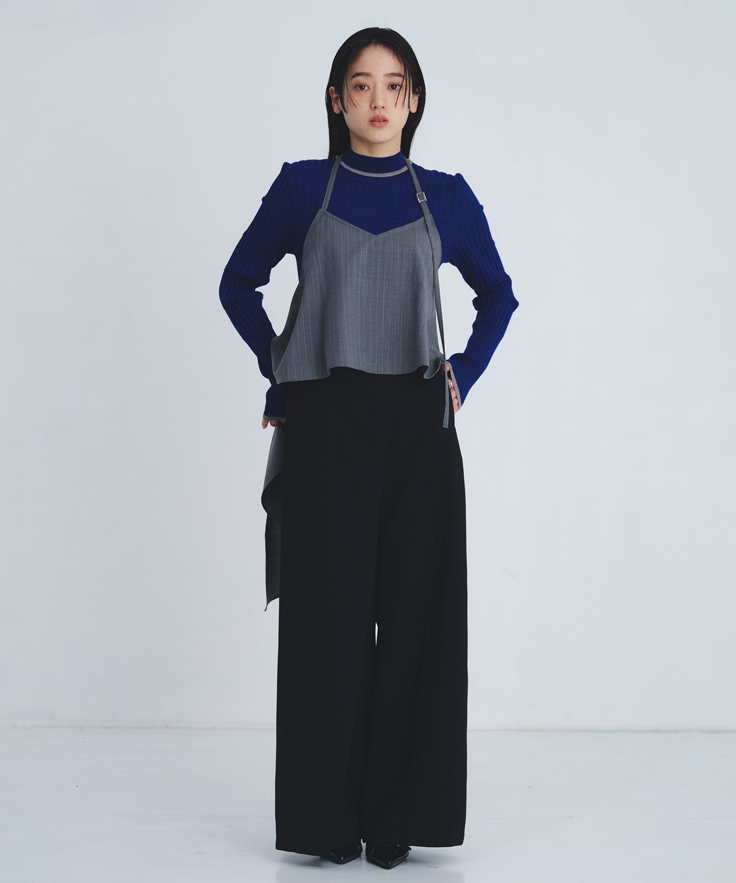 リップルボーダーニット