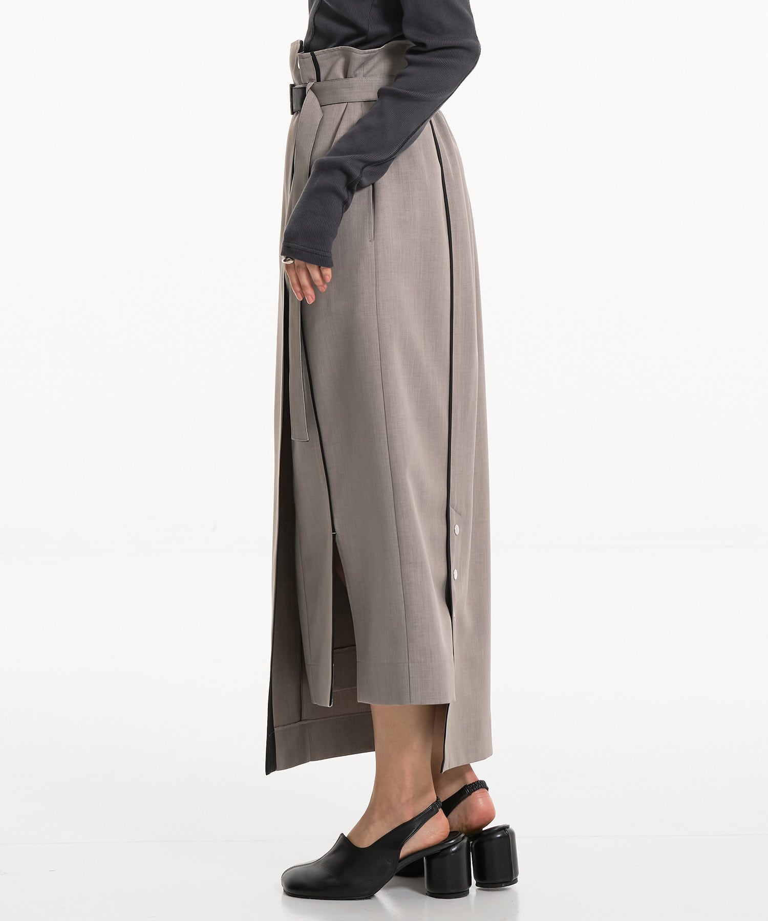 バイカラーアシメタイトスカート