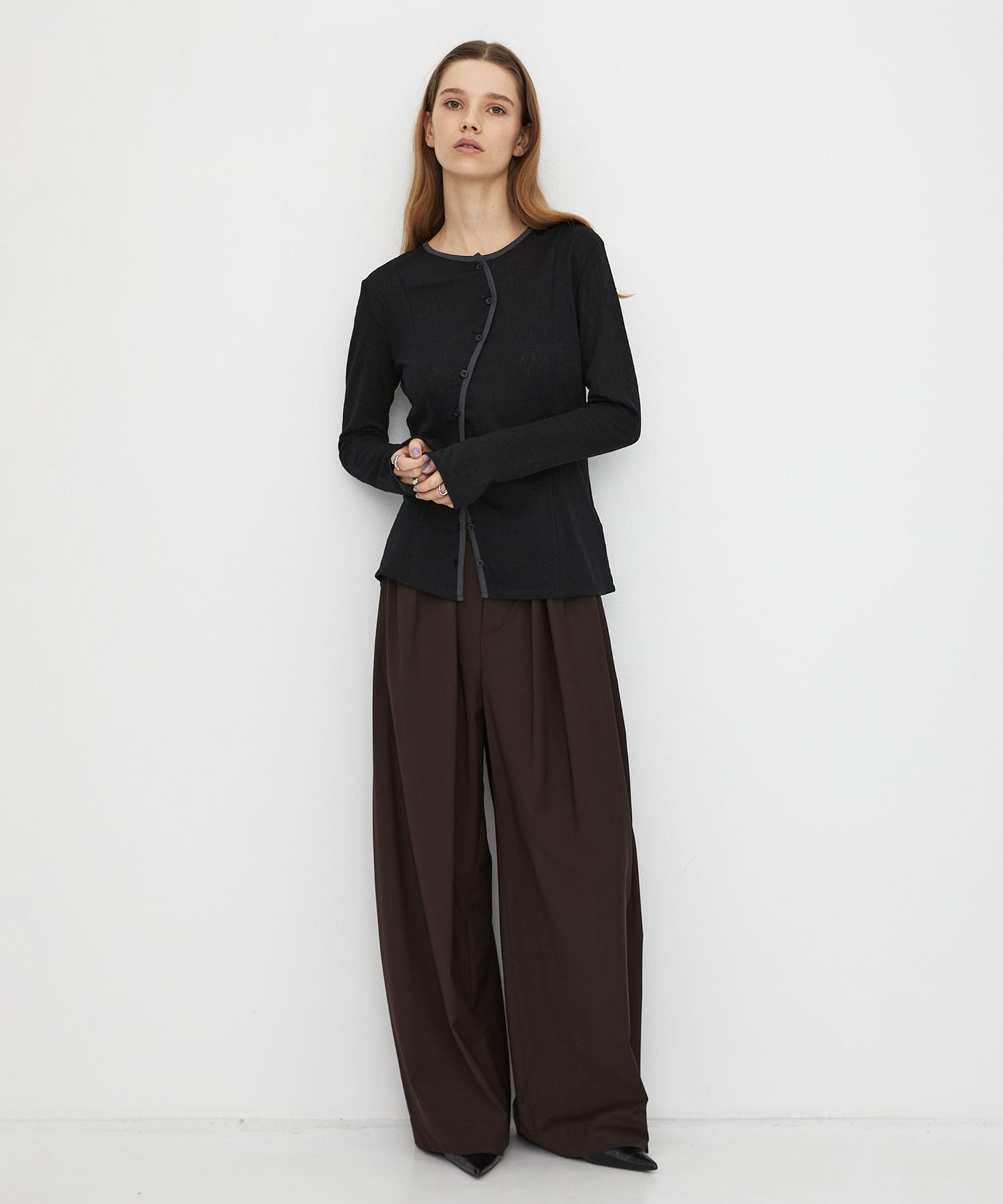 Super120s Wool Relax Trousers