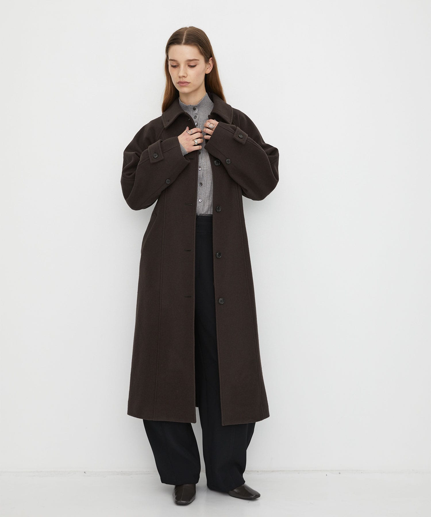 〈WEB限定|先行予約受付〉2wayウールロングコート