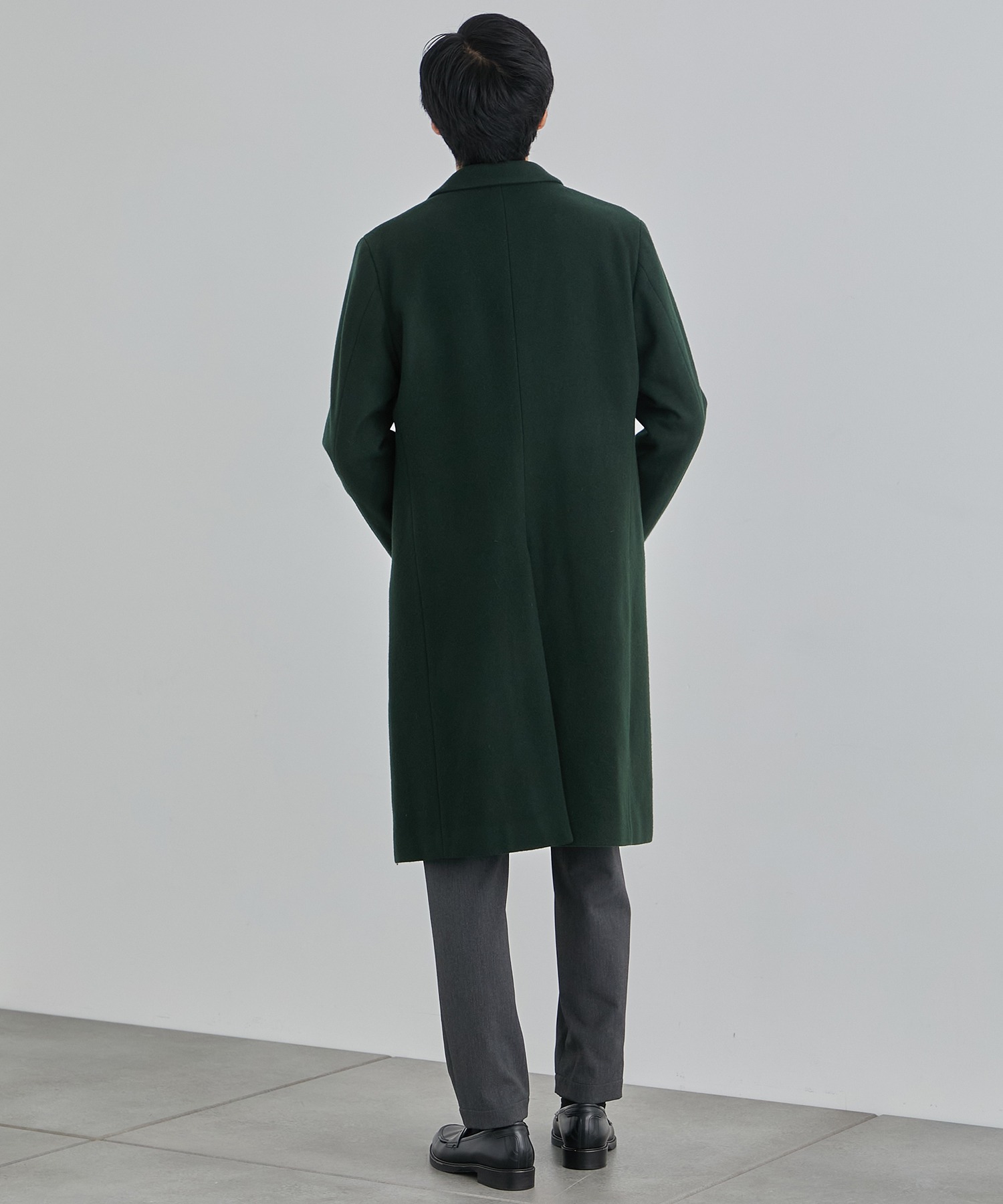 〈残りわずか〉SUPER 100's チェスターコート