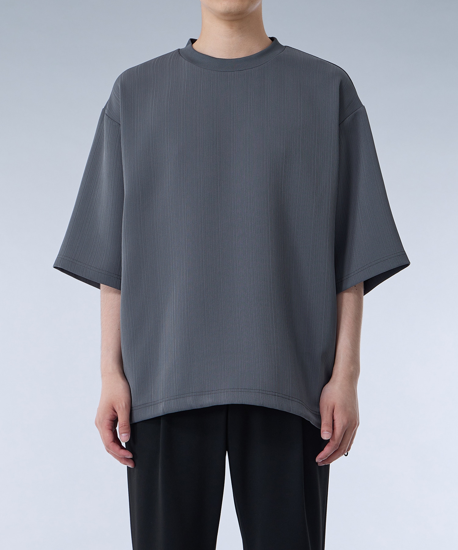 CORD PLEATS Tシャツ