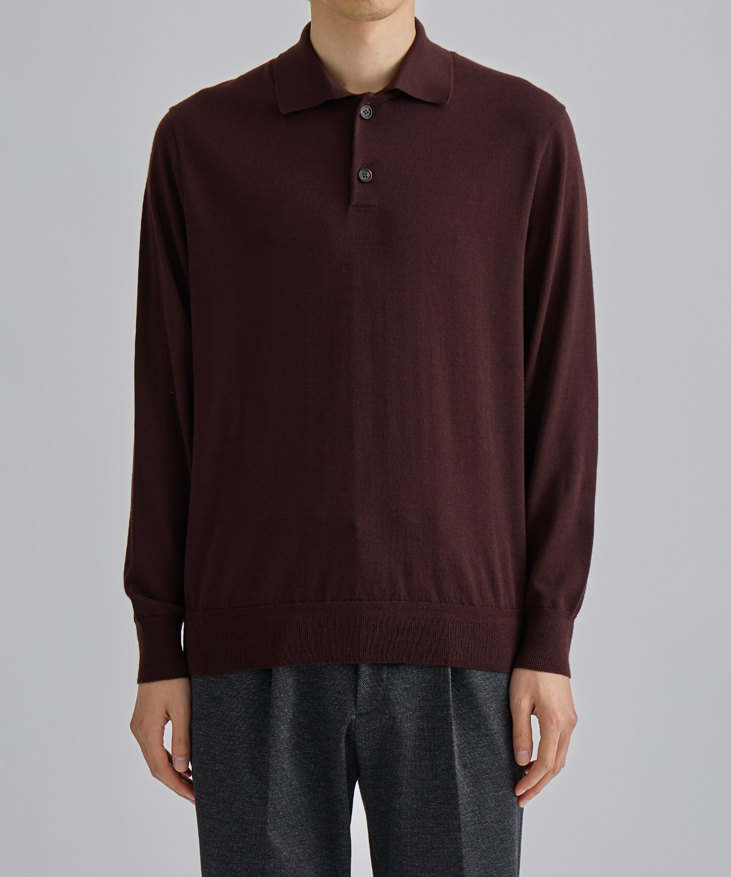 LORO PIANA CASHMERE SILK KNIT POLO