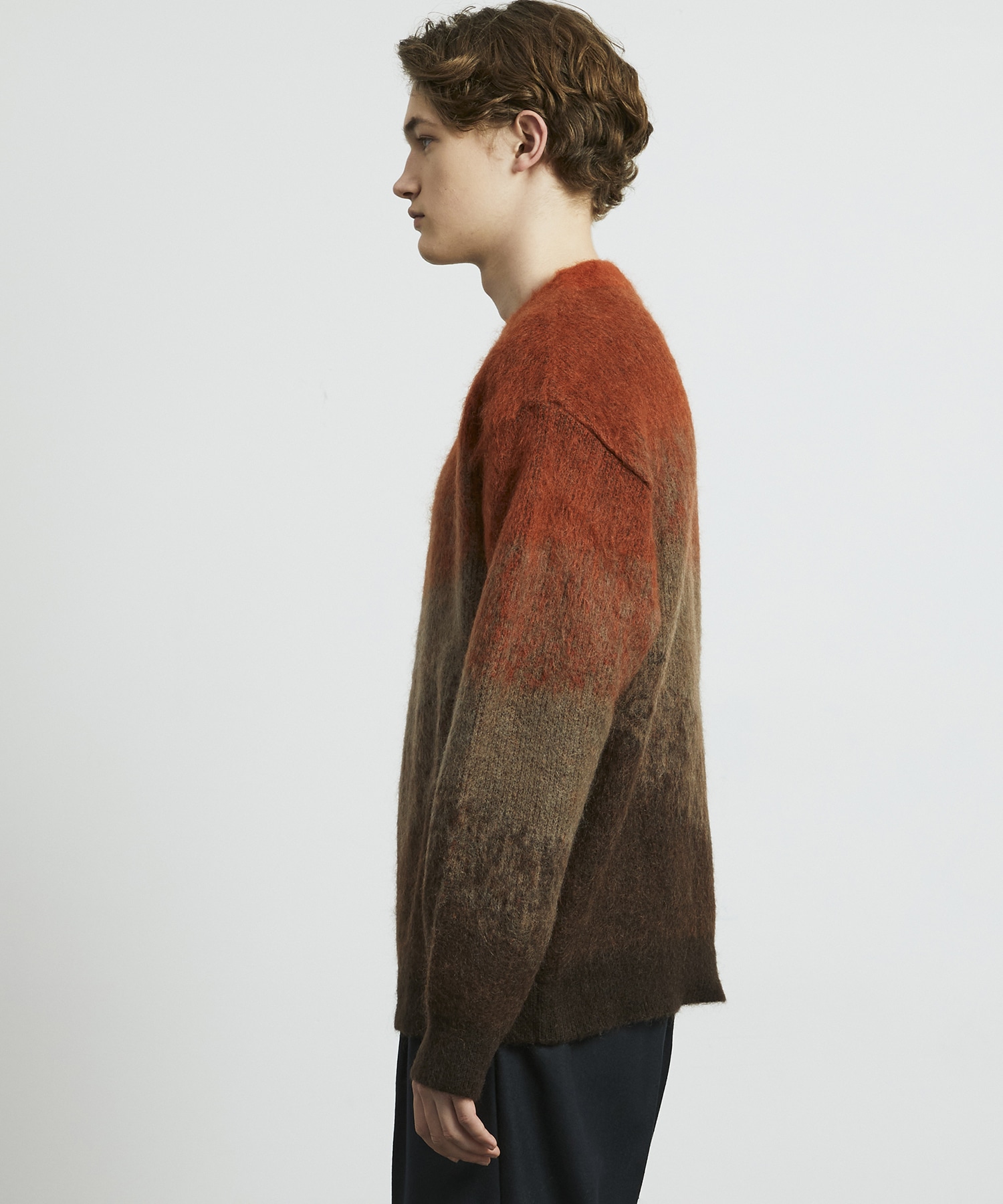 〈残りわずか|再入荷なし〉グラデーションキッドモヘアニット