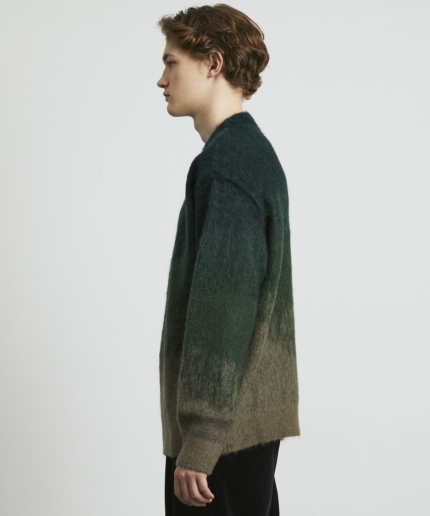 グラデーションキッドモヘアニット