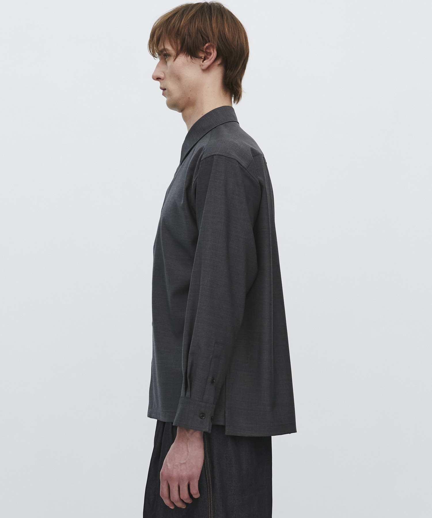 〈2026SS|残りわずか|再入荷なし〉SUPER 140's SCALE OFF WOOL シャツ