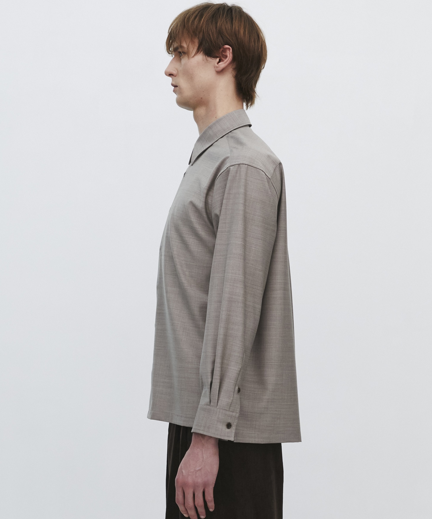 〈2026SS｜残りわずか｜再入荷なし〉SUPER 140's SCALE OFF WOOL シャツ