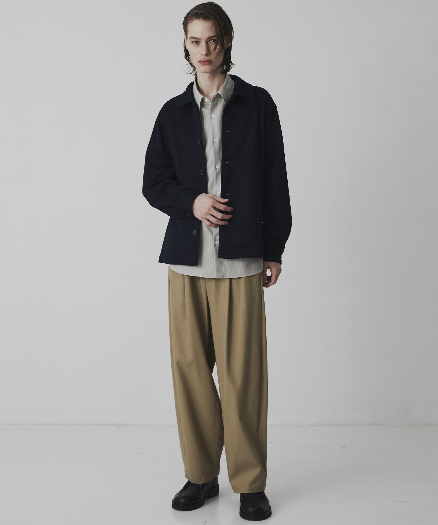 SUPER 120's TECH WOOL シャツ