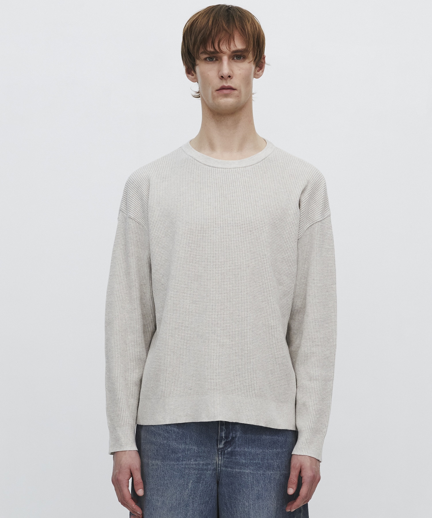 〈2026SS|残りわずか|再入荷なし〉COTTON CASHMERE ワッフルニット