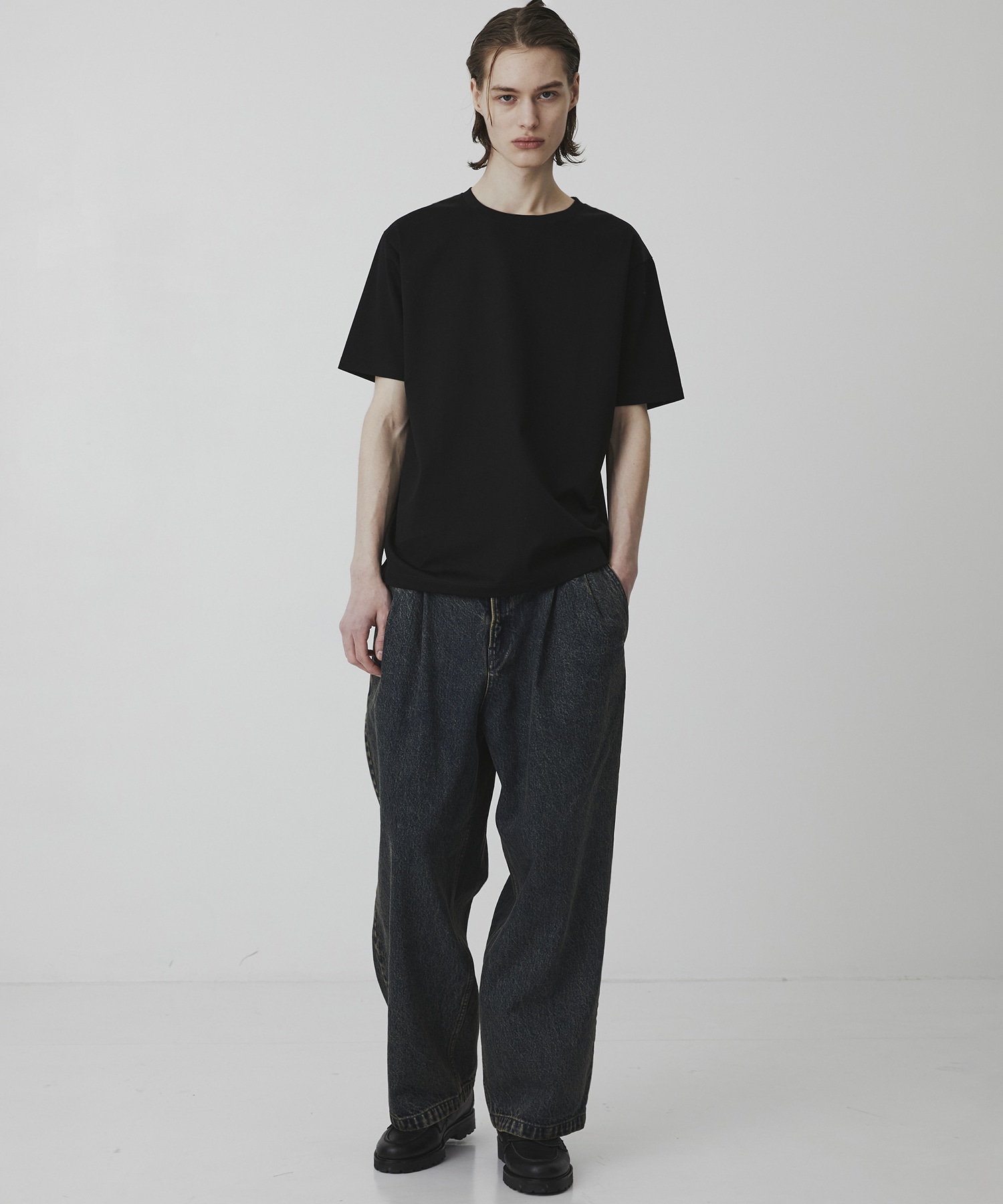 〈2026SS｜WEB先行販売〉オーバーダイデニム バギースラックス