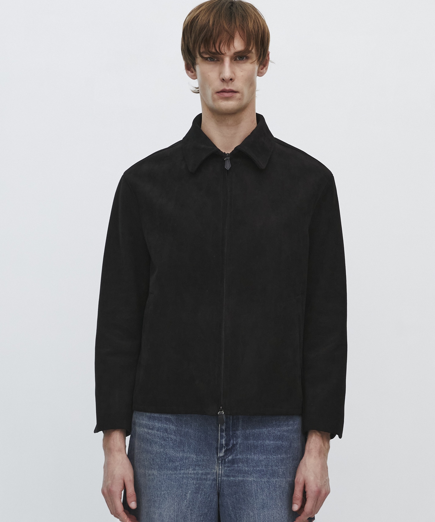 〈2026SS|残りわずか|再入荷なし〉LEATHER TEX SUEDE HARRINGTON JACKET