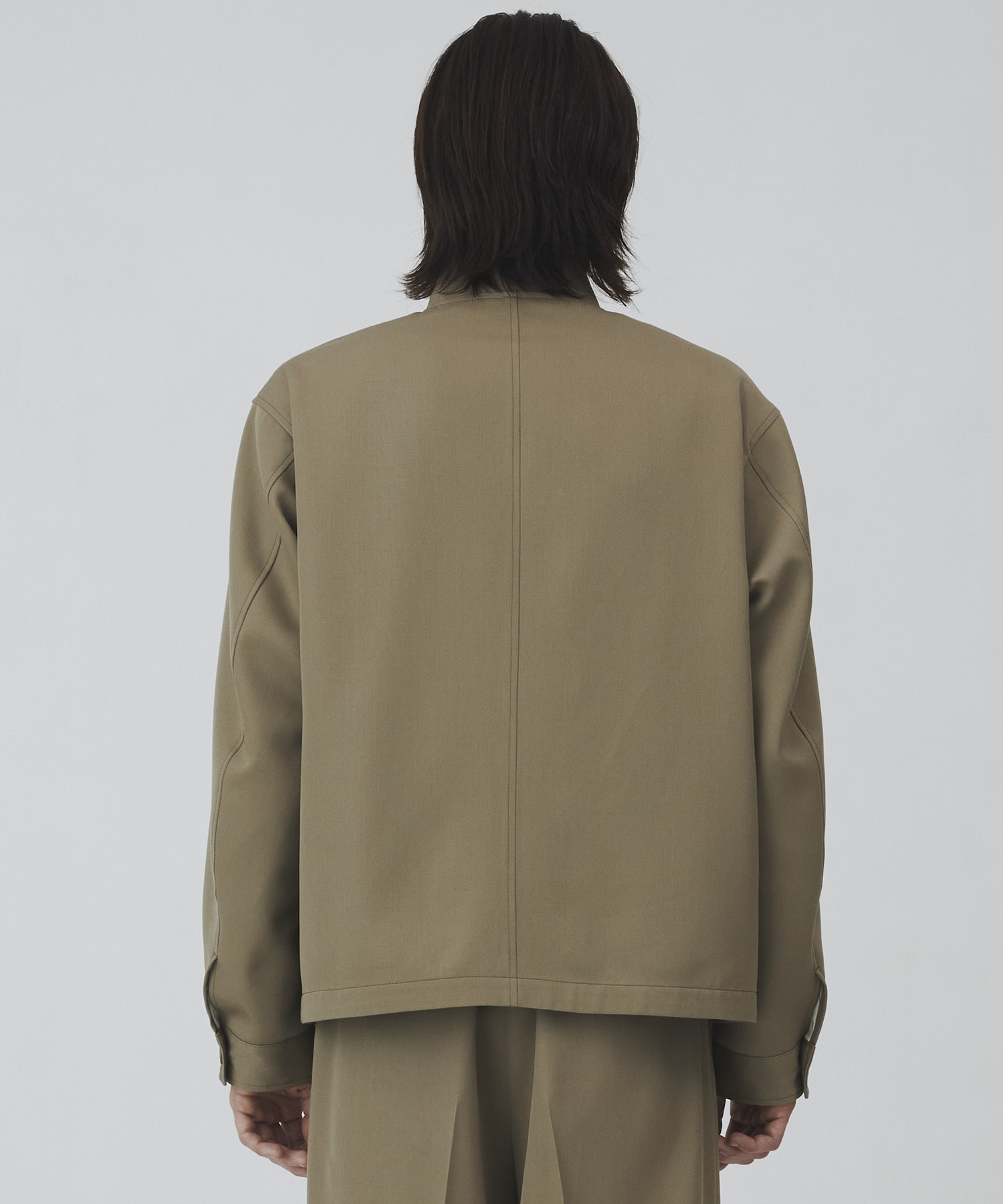 〈2026SS｜数量限定〉MAX GABARDINE レザーカラースタジャン