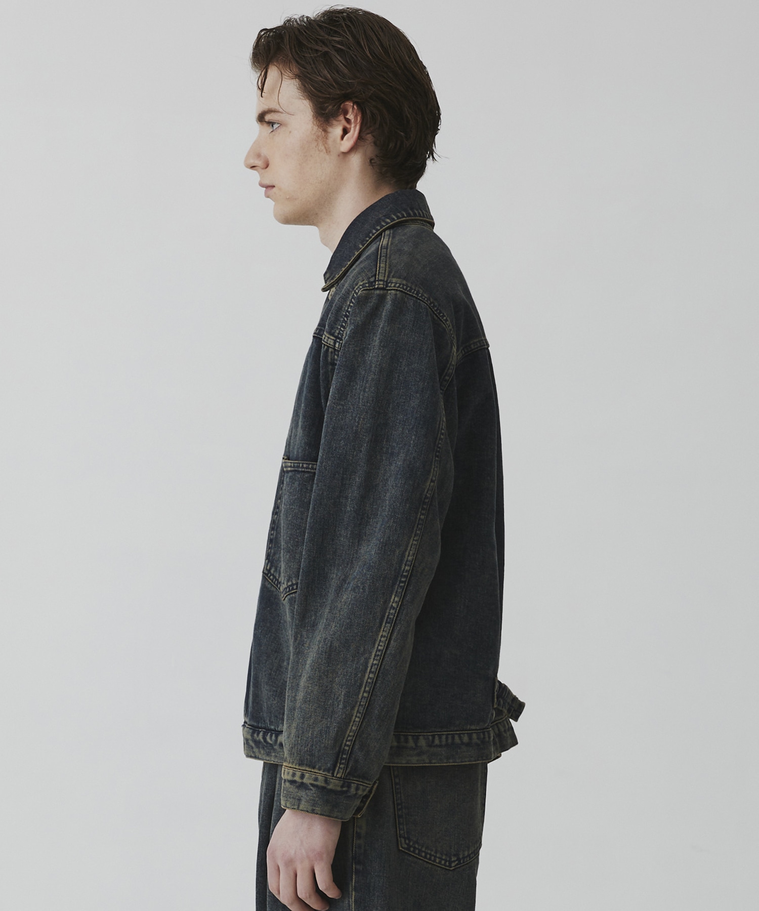 オーバーダイデニム ジャケット