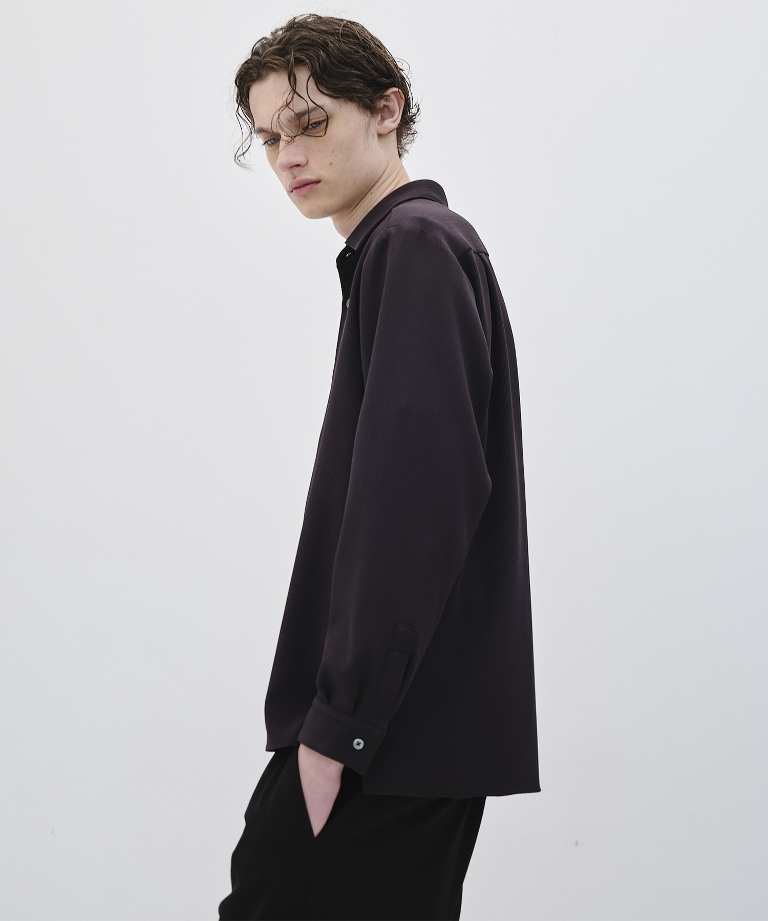 COLD DRY PLEATS ロングスリーブシャツ