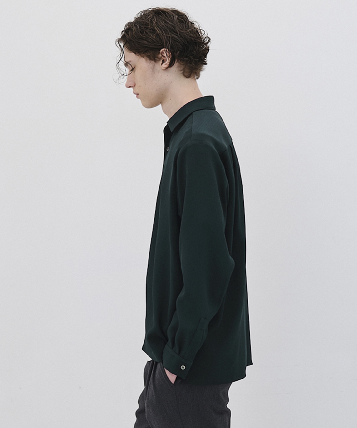 COLD DRY PLEATS ロングスリーブシャツ